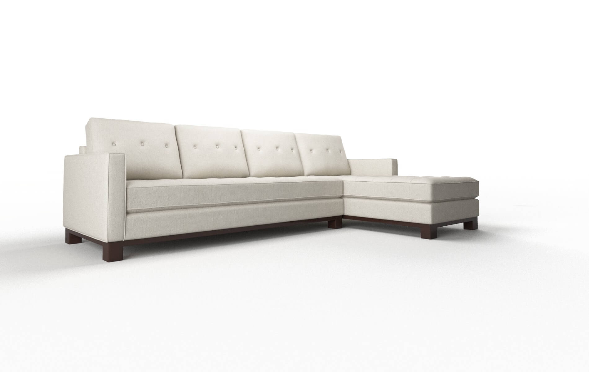 Syros Sasha Linen Panel espresso legs 2