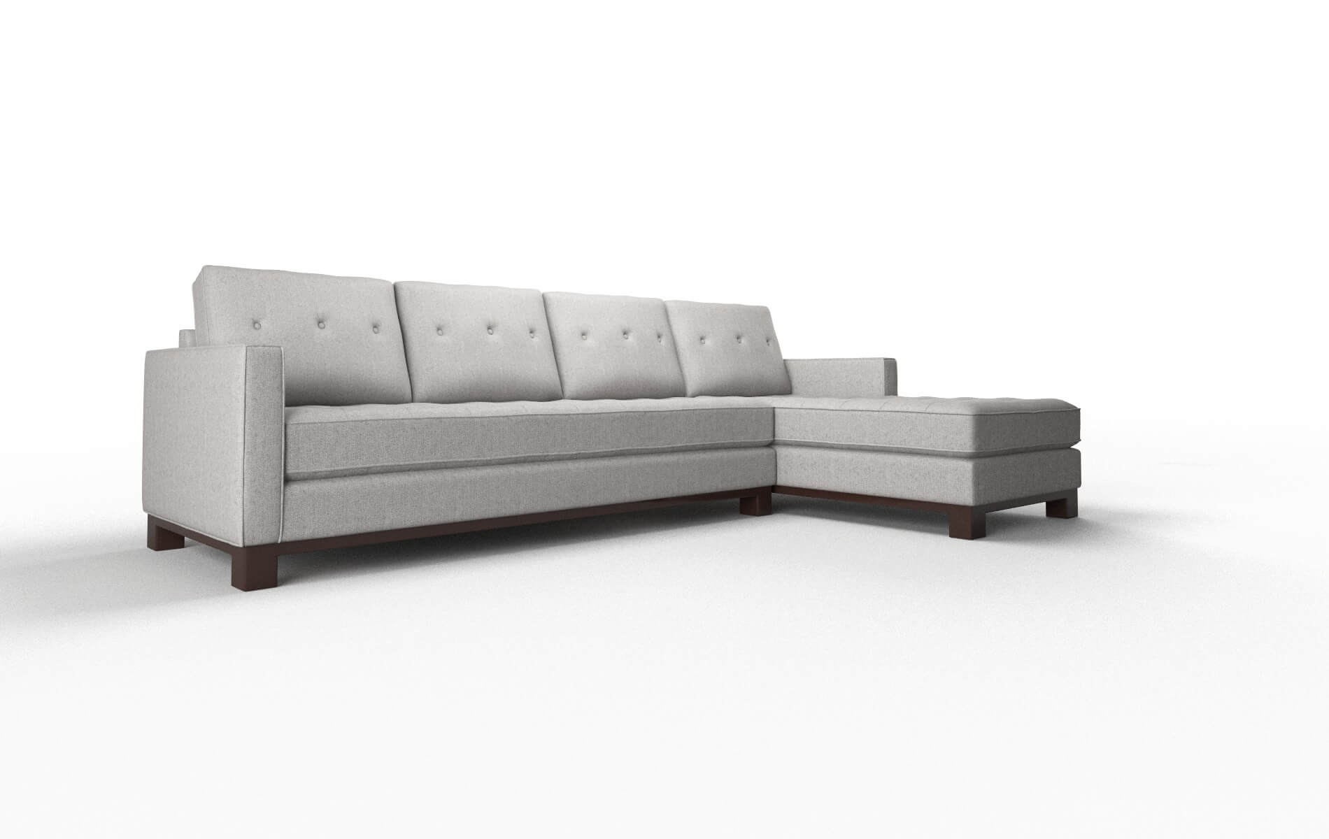 Syros Sasha Silver Panel espresso legs 2