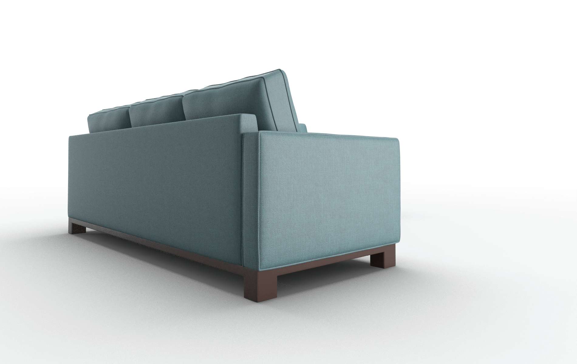 Syros Simplex Blue_moon Sectional espresso legs 3