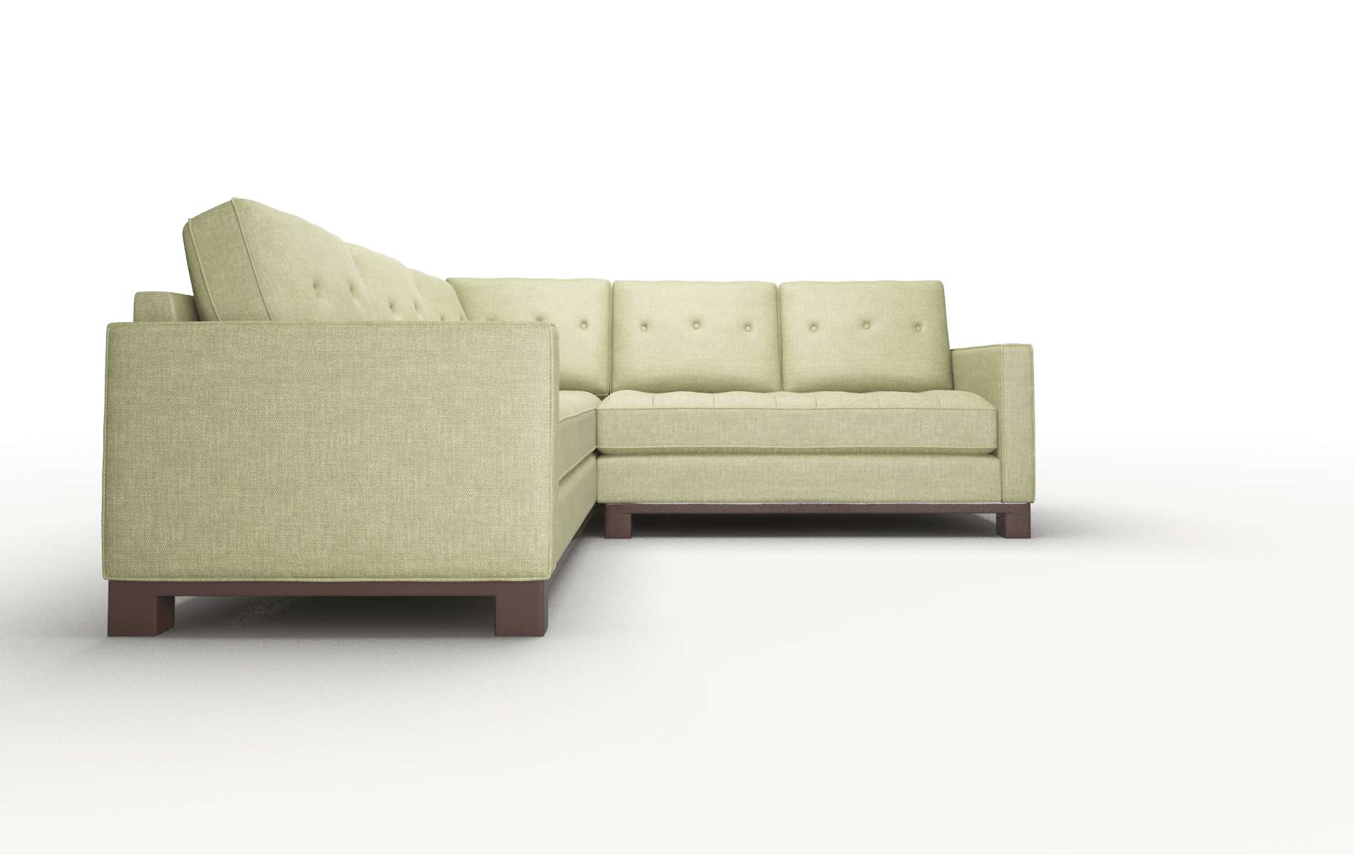 Syros Simplex Sour_apple Sectional espresso legs 2