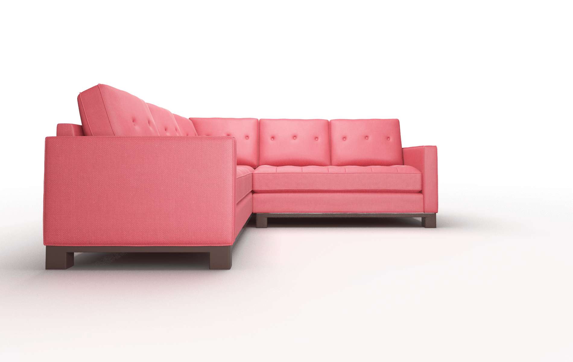 Syros Sorrento Berry Sectional espresso legs 2
