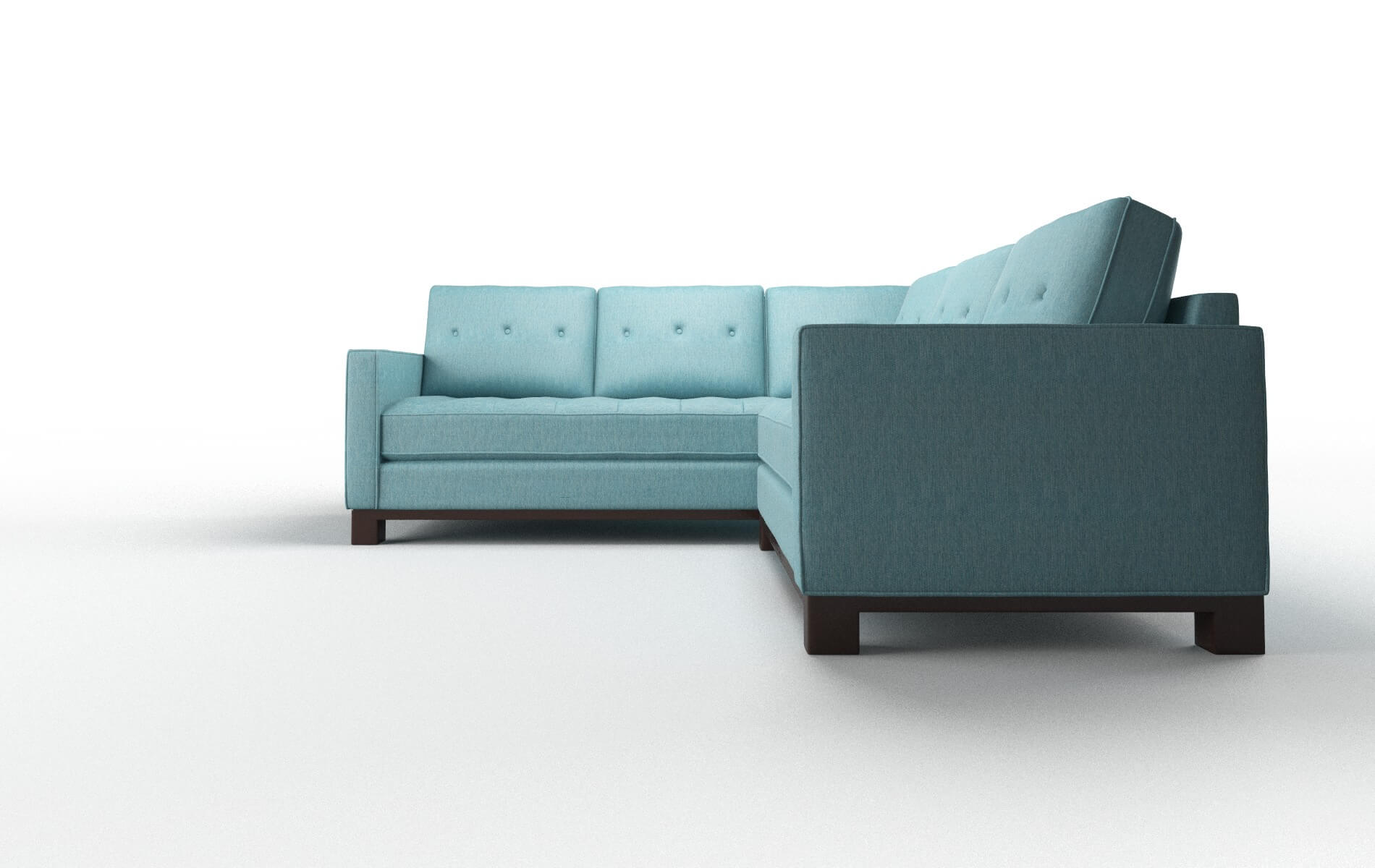 Syros Sorrento Denim Sectional espresso legs 5