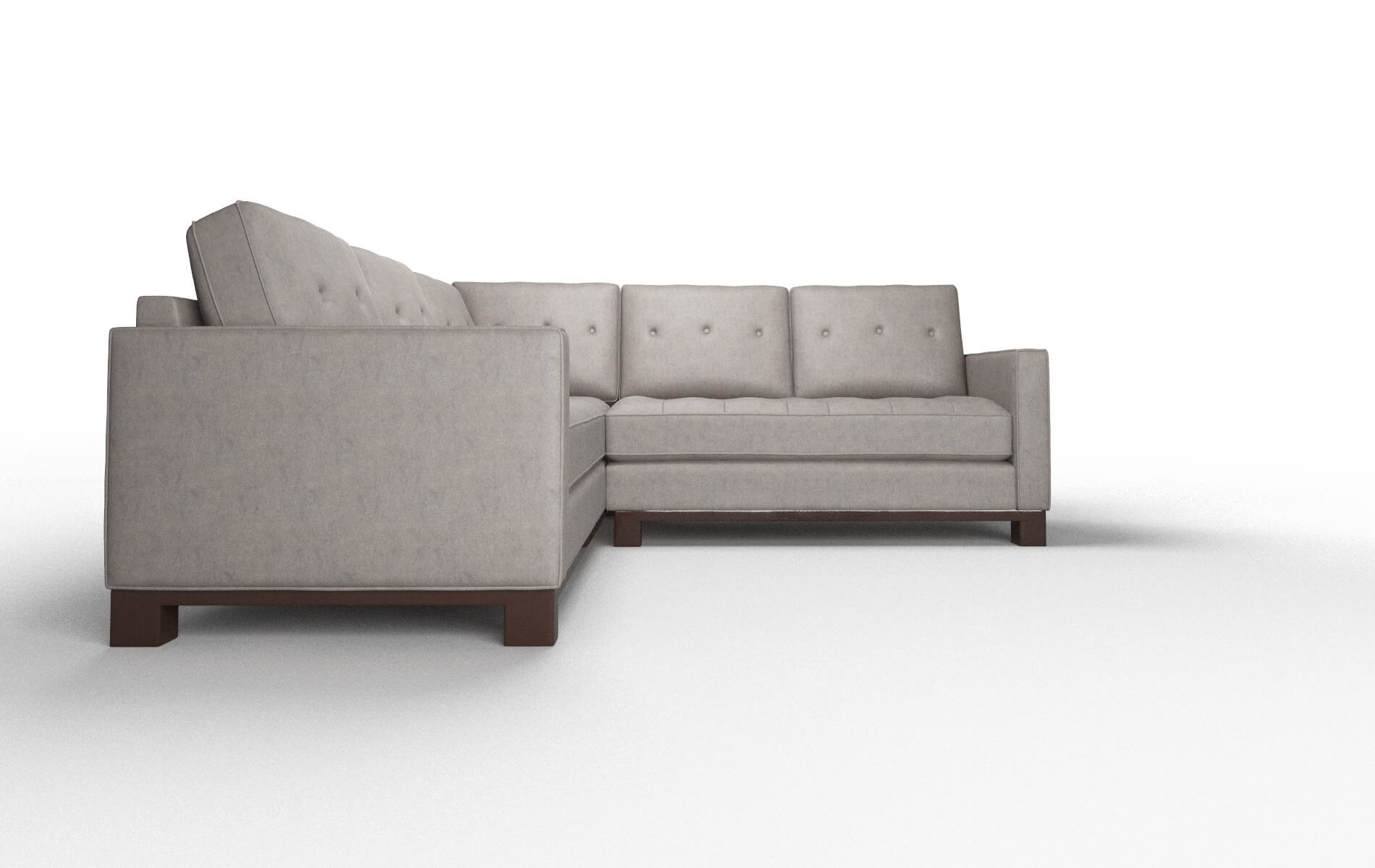 Syros Suave Slate Sectional espresso legs 2