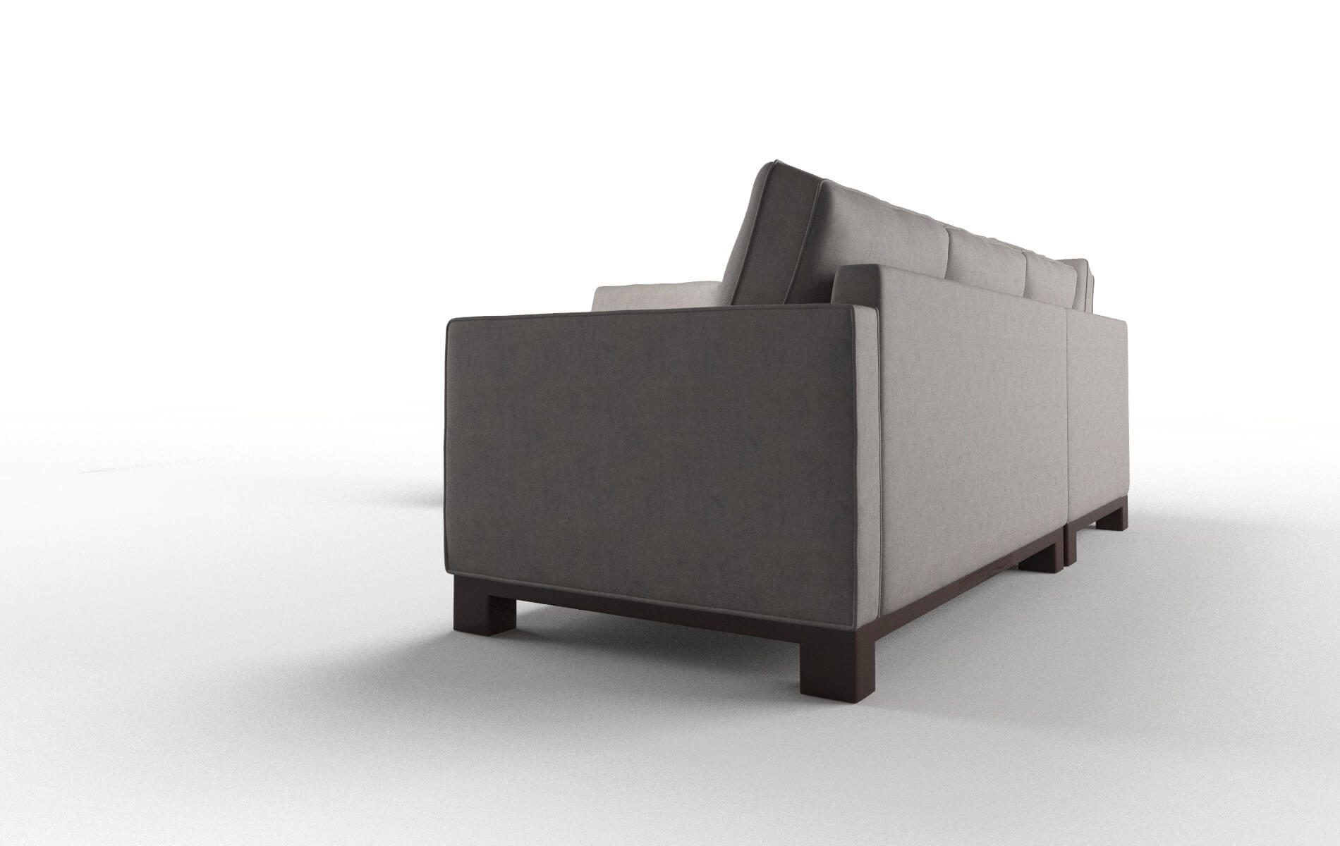 Syros Suave Slate Sectional espresso legs 4