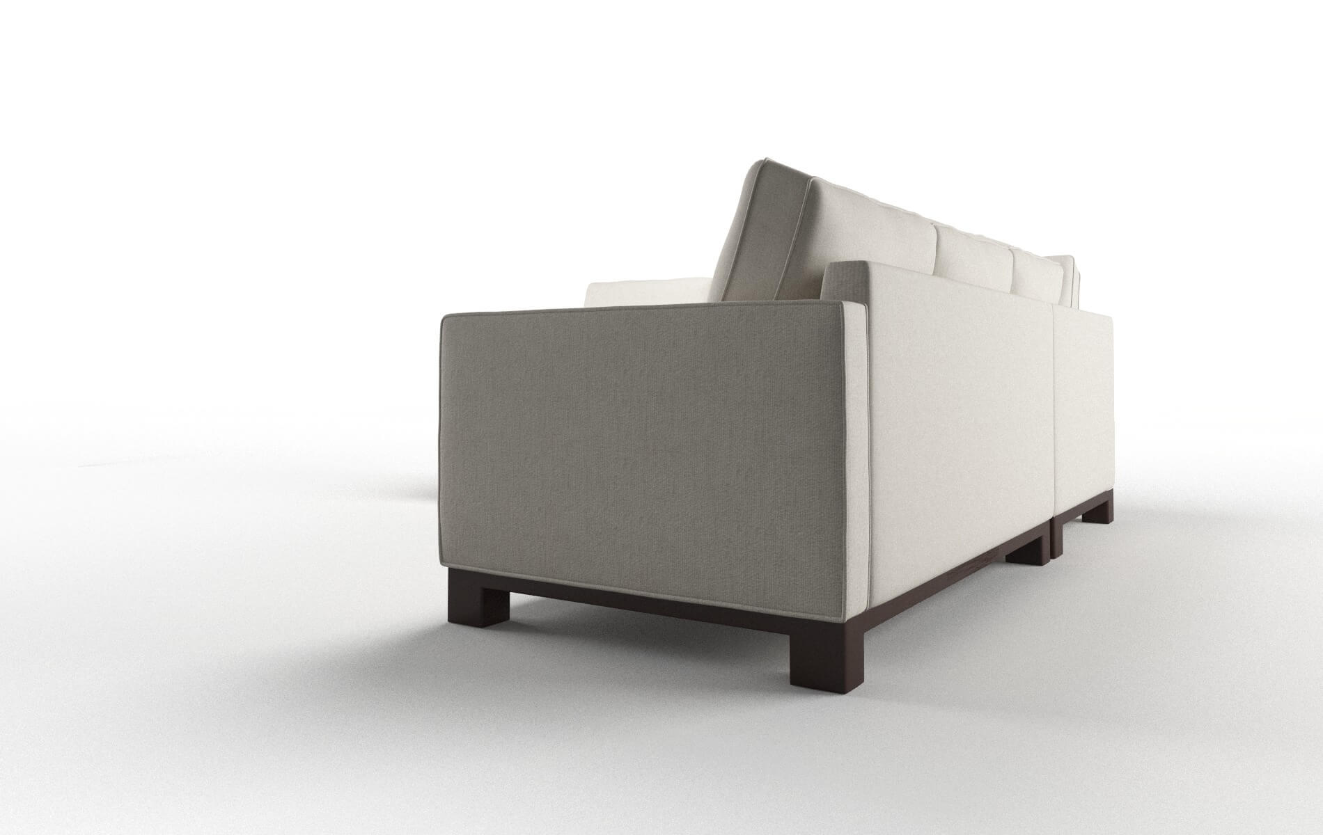 Syros Terrain Natural Sectional espresso legs 4
