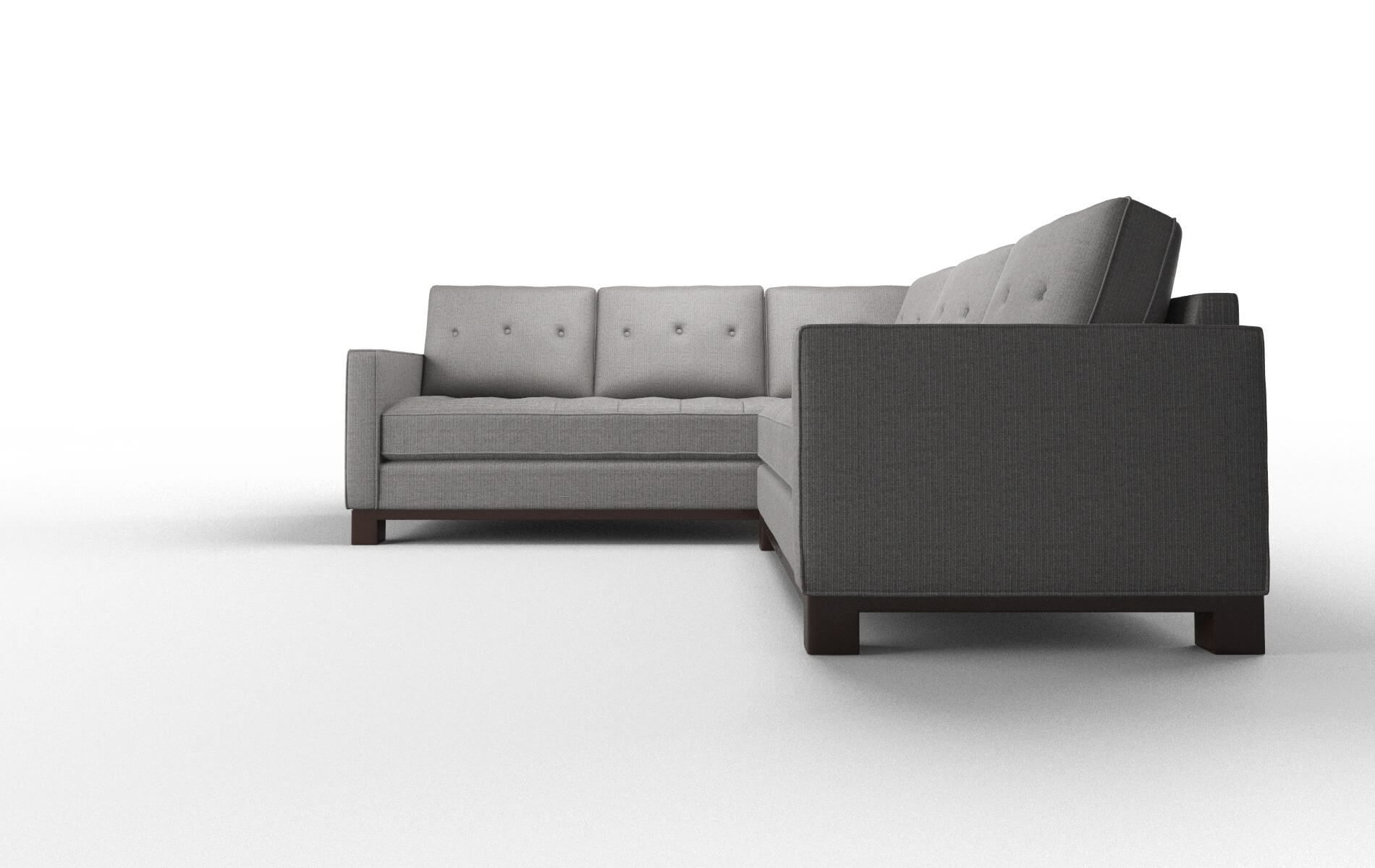 Syros Terrain Oatmeal Sectional espresso legs 5