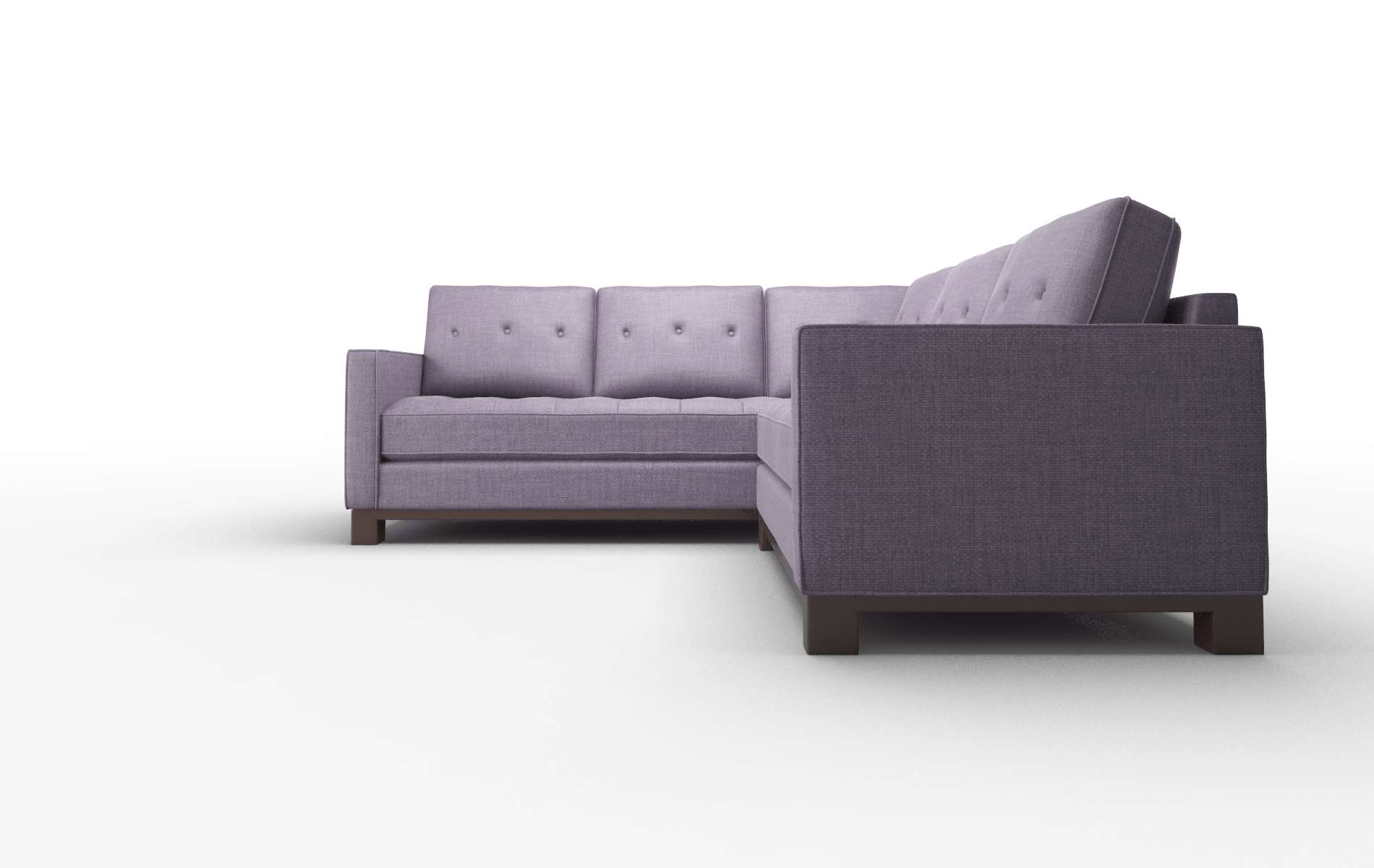 Syros Tess Blackberry Sectional espresso legs 5