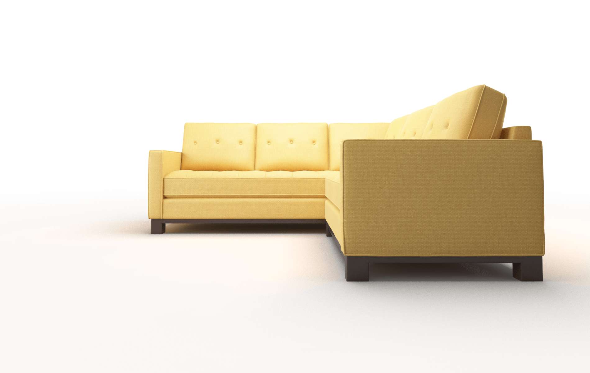 Syros Tess Turmeric Sectional espresso legs 5