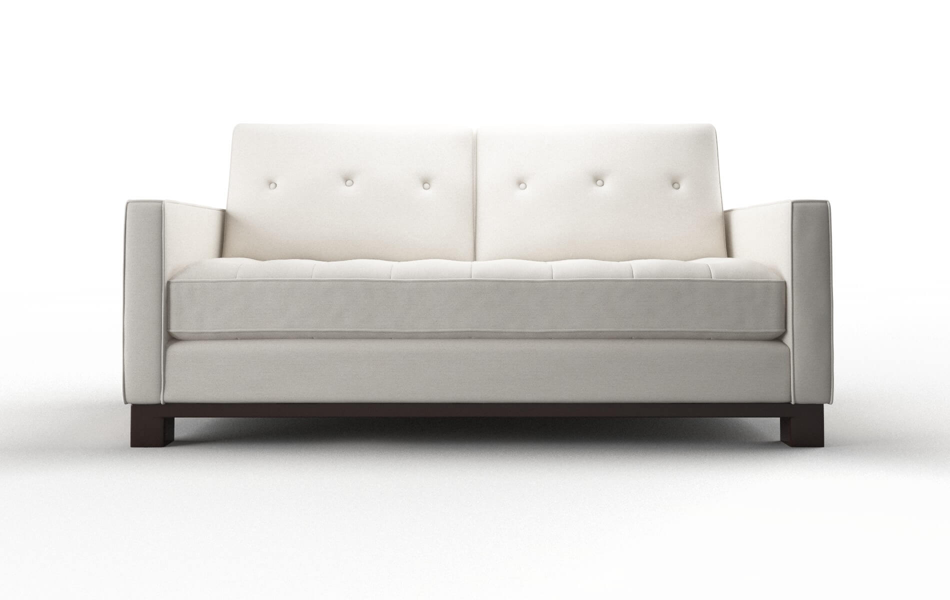 Syros Venice Eggshell Sofa espresso legs 1