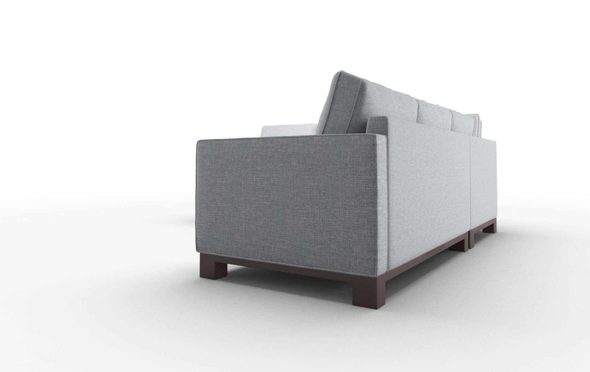 Syros Venus Mist Sectional espresso legs 4