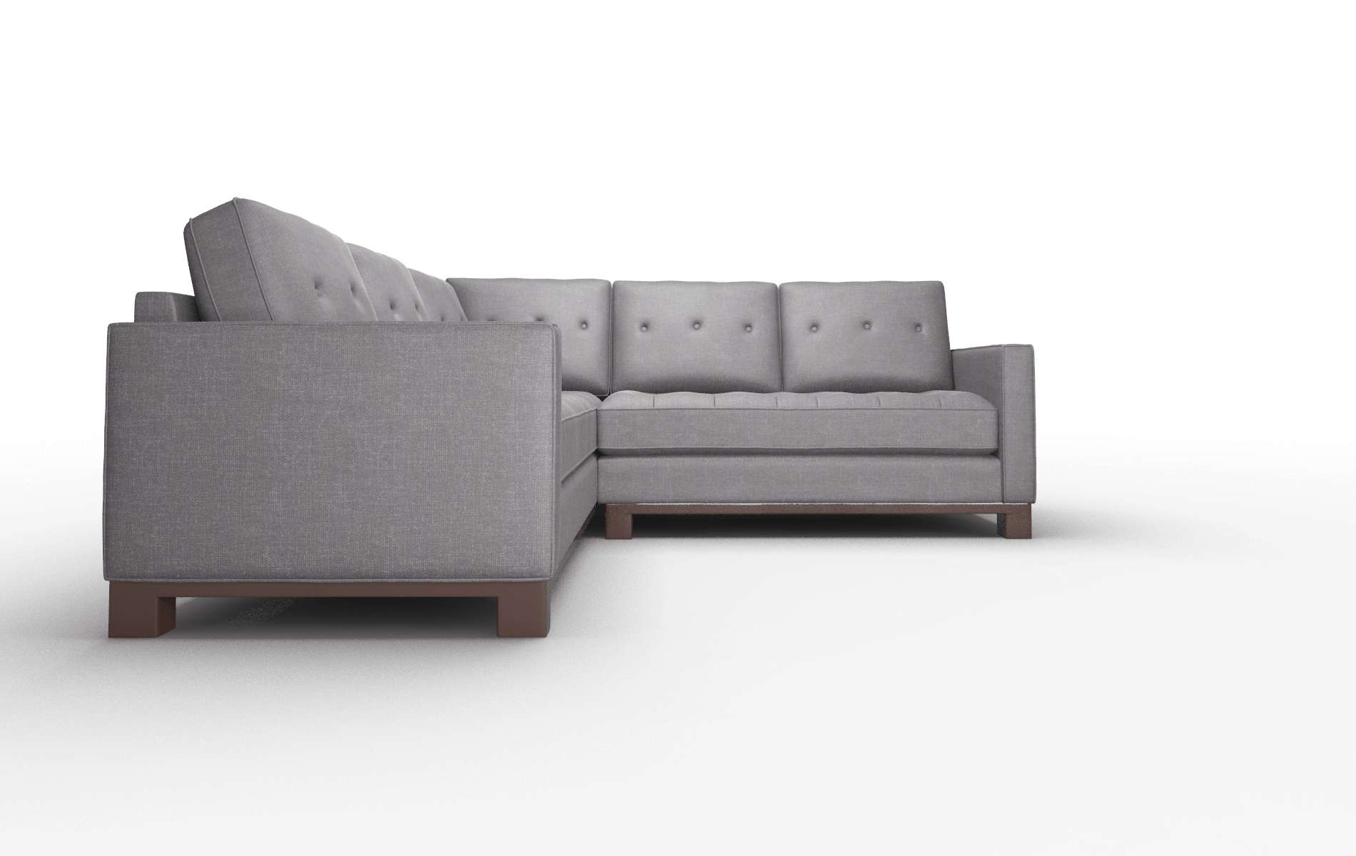 Syros Venus Onyx Sectional espresso legs 2
