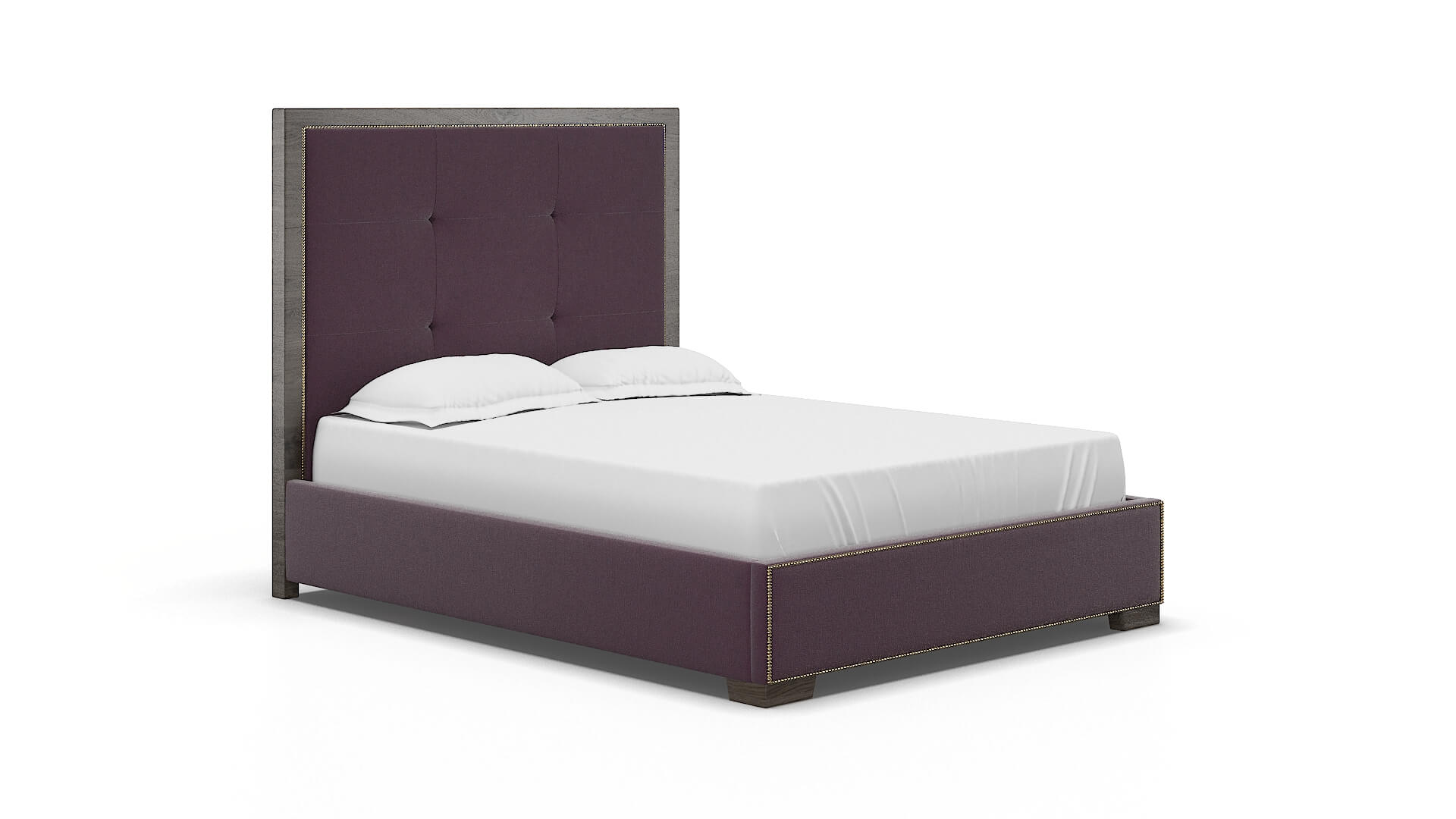 Talia Bella Aubergine Bed espresso legs 2