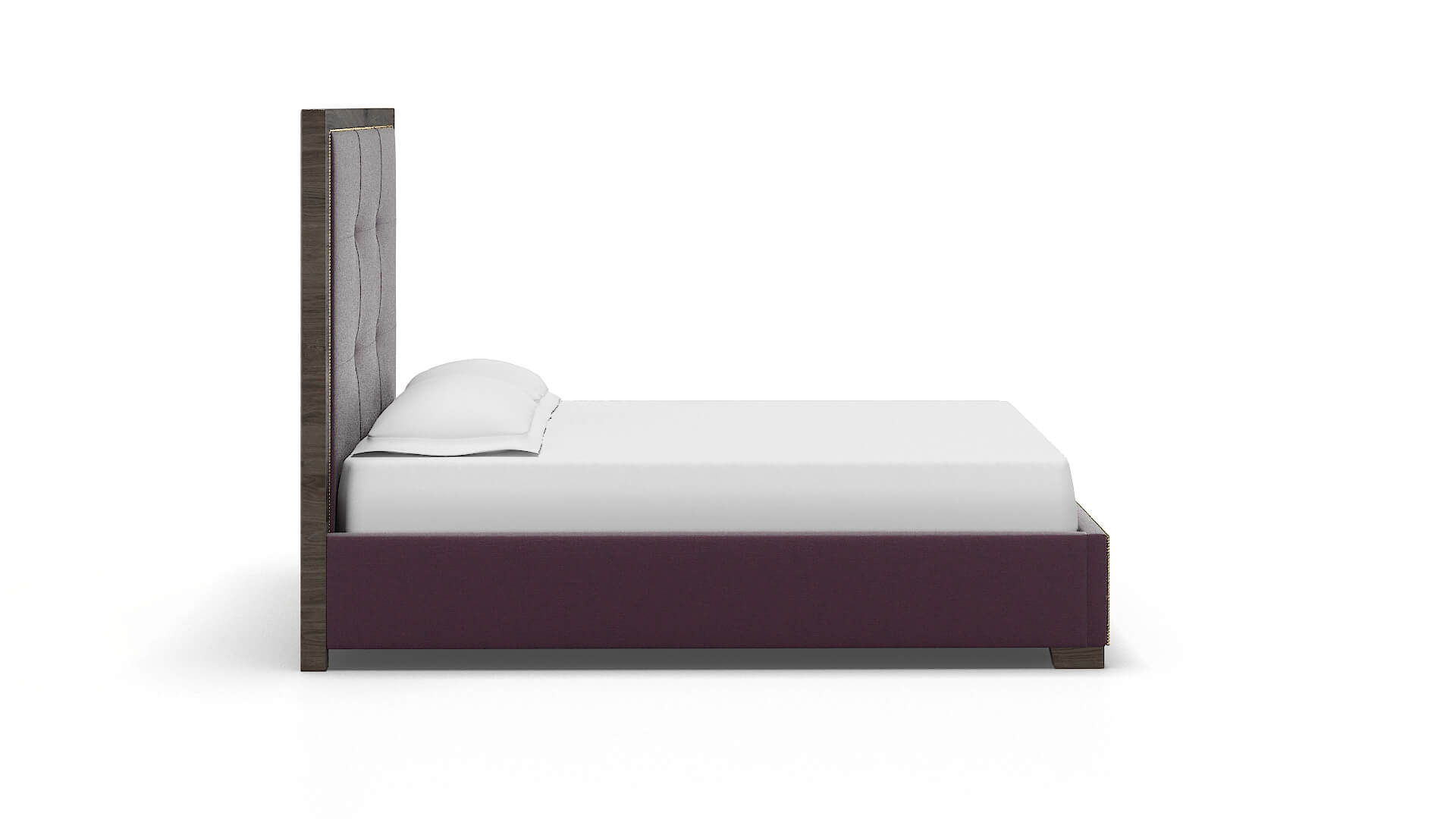 Talia Bella Aubergine Bed espresso legs 3