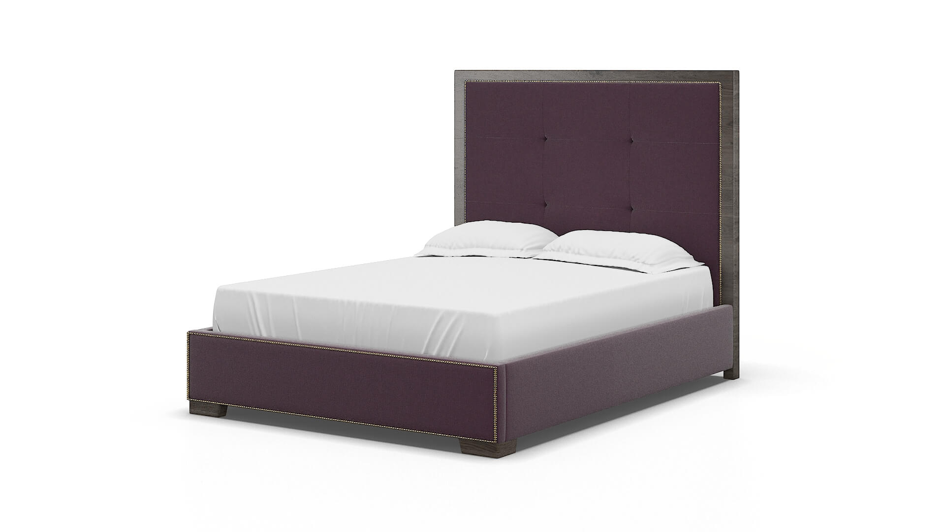 Talia Bella Aubergine Bed espresso legs 5