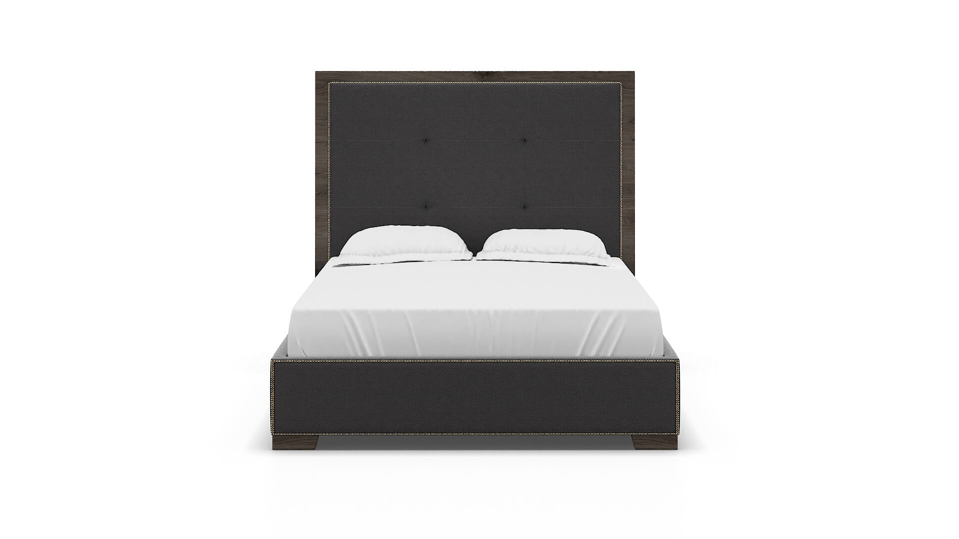 Talia Catalina Charcoal Bed espresso legs 1