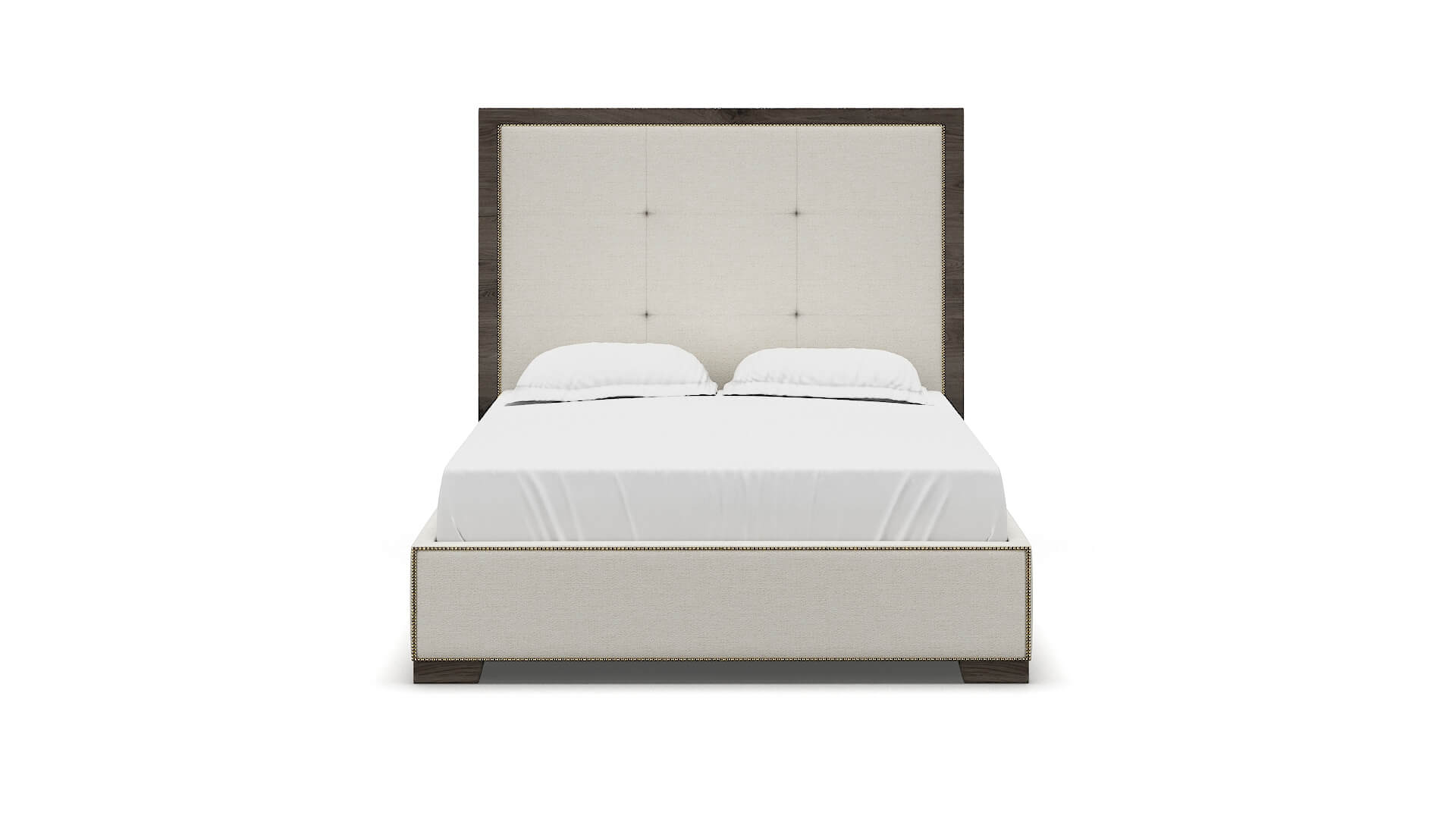 Talia Catalina Ivory Bed espresso legs 1