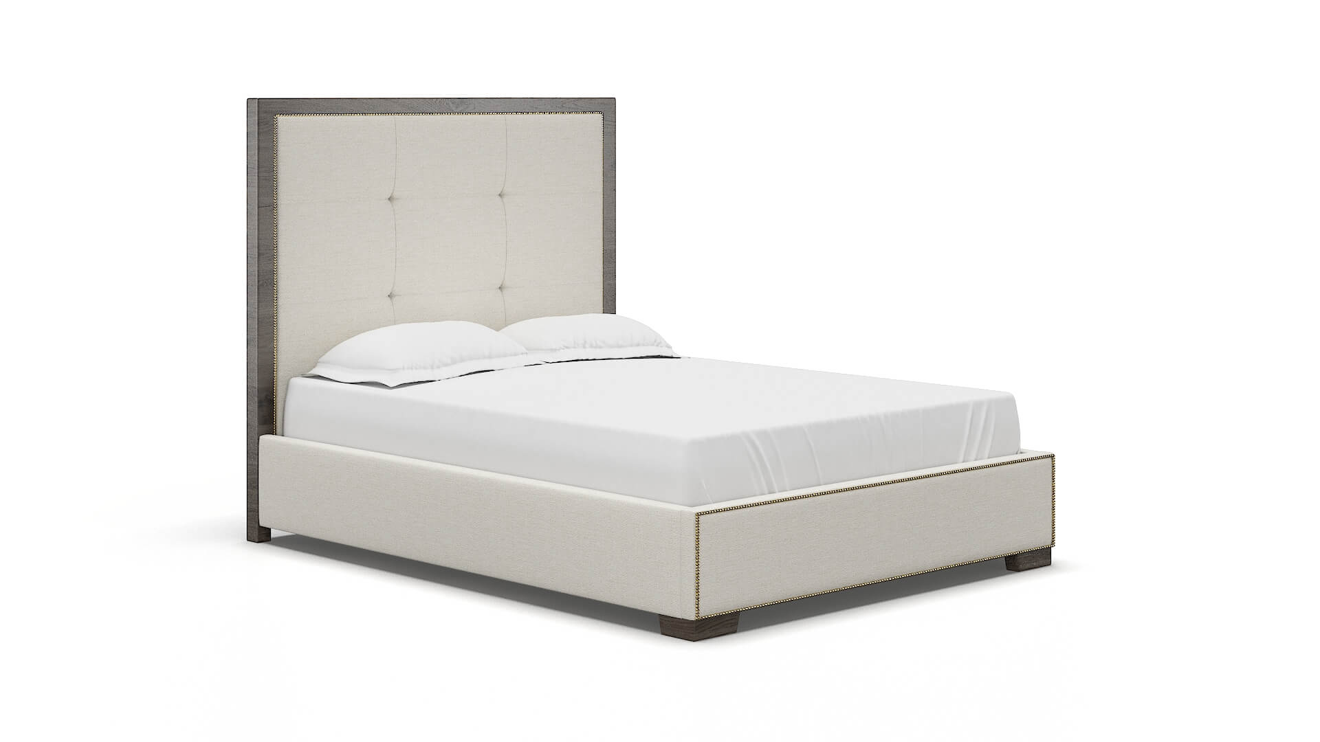 Talia Catalina Ivory Bed espresso legs 2