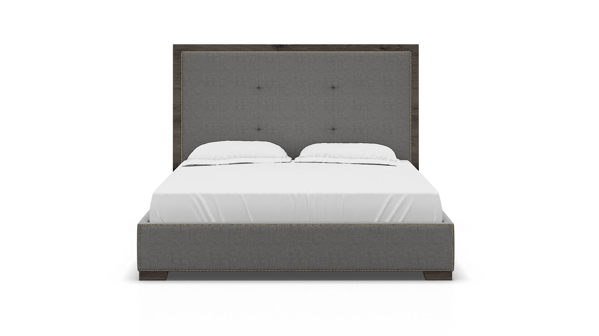 Talia Catalina Steel Bed King espresso legs 1