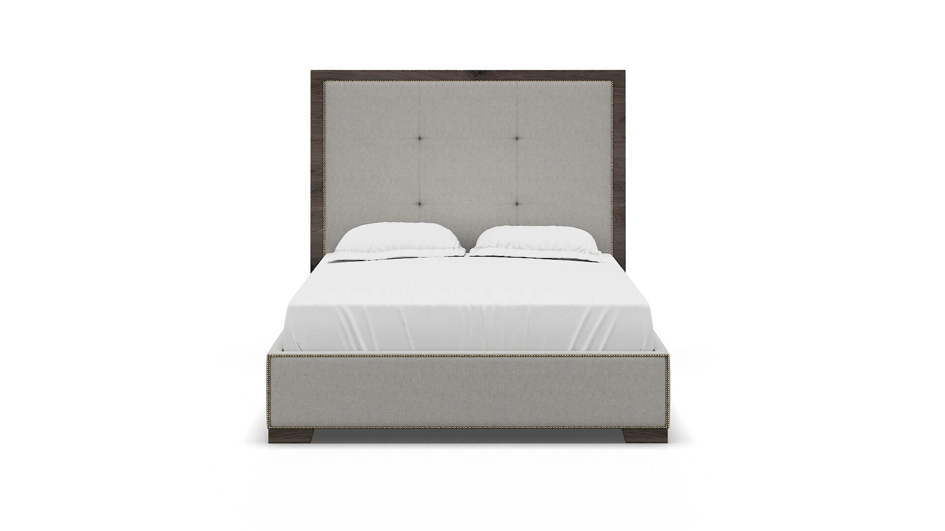 Talia Cosmo Silver Bed espresso legs 1