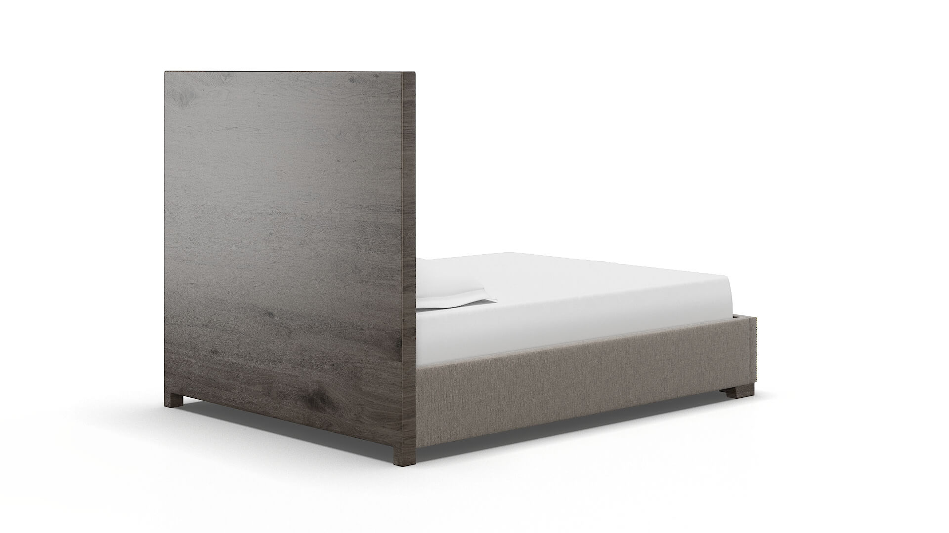 Talia Cosmo Taupe Bed espresso legs 4