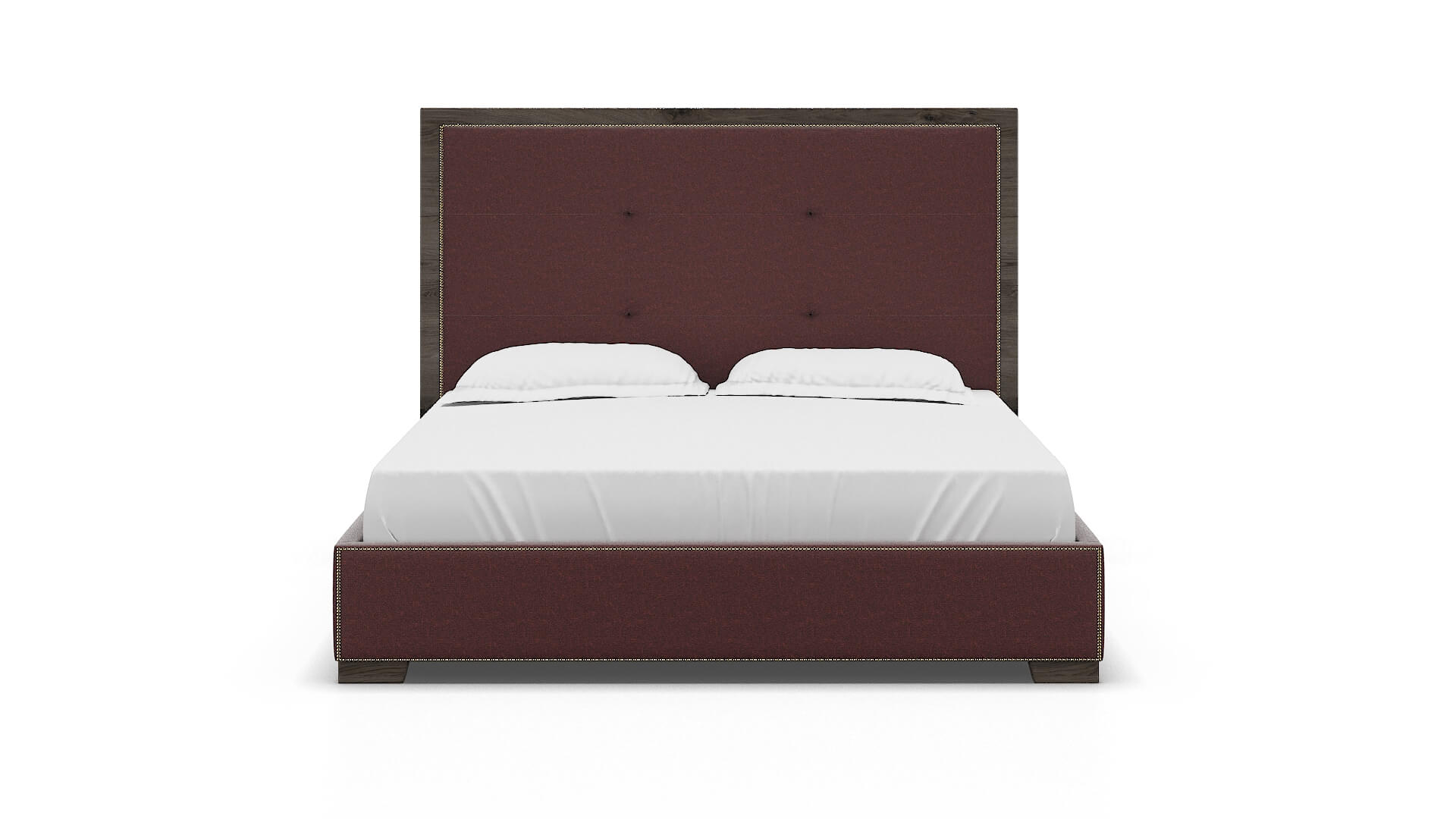 Talia Derby Berry Bed King espresso legs 1