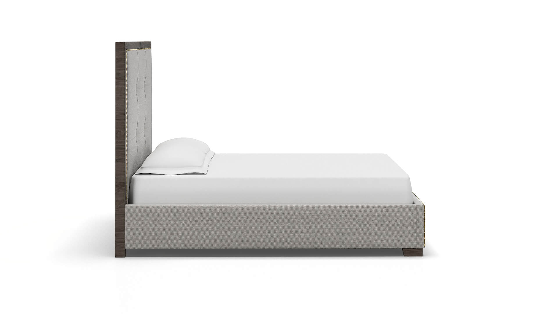 Talia Derby Grey Bed espresso legs 3