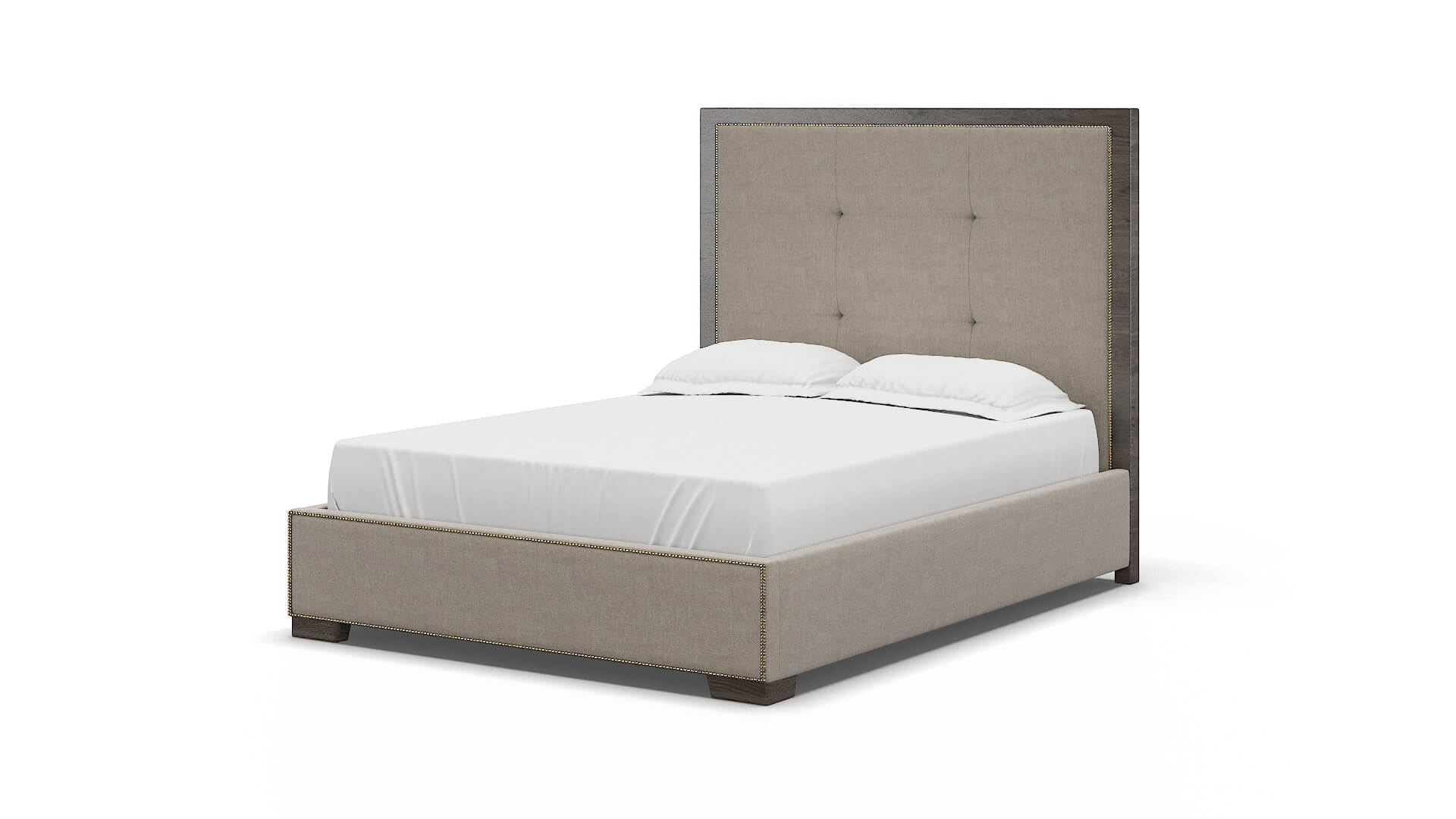 Talia Derby Linen Bed espresso legs 5