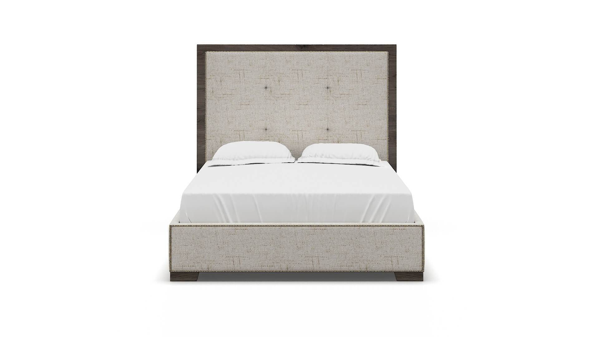 Talia Derby Taupe Bed espresso legs 1