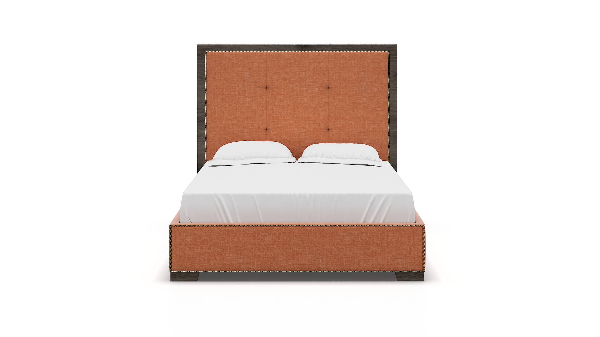Talia Durham Tangerine Bed espresso legs 1