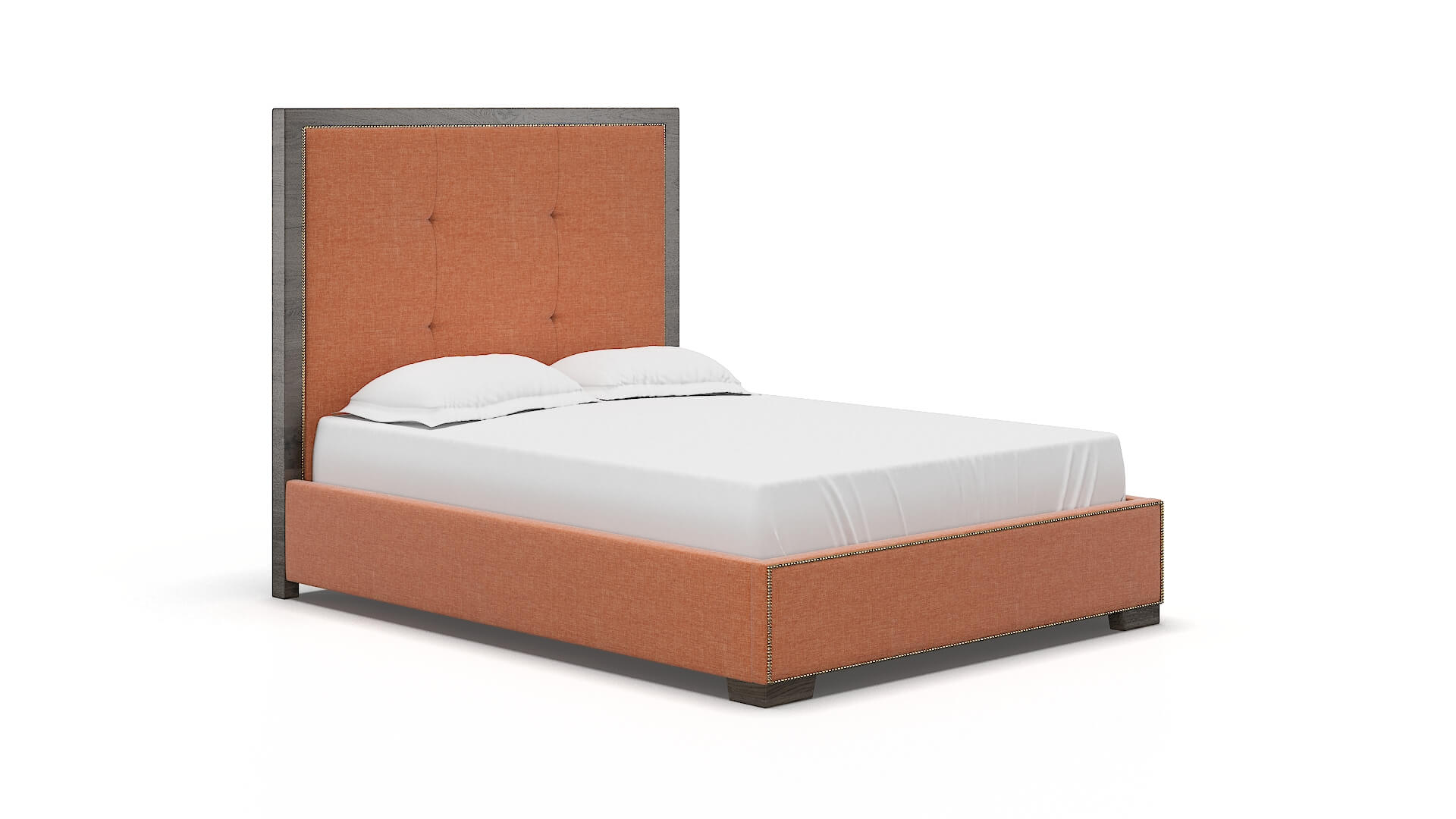 Talia Durham Tangerine Bed espresso legs 2
