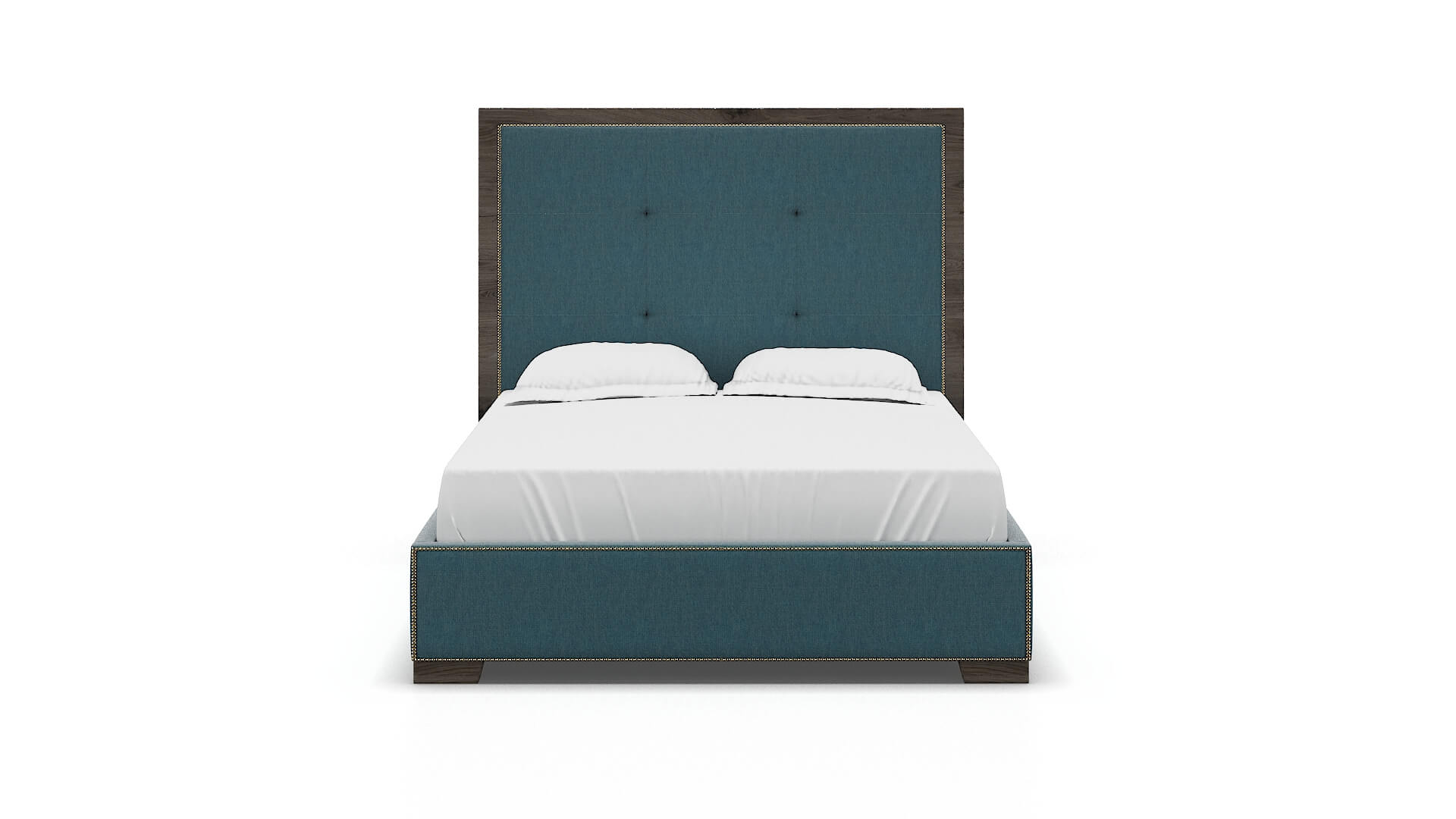 Talia Hepburn Teal Bed espresso legs 1