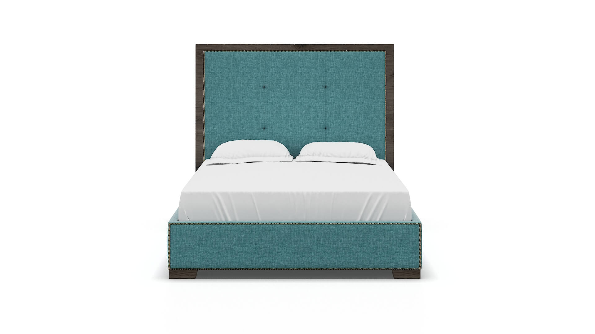 Talia Keylargo Teal Bed espresso legs 1