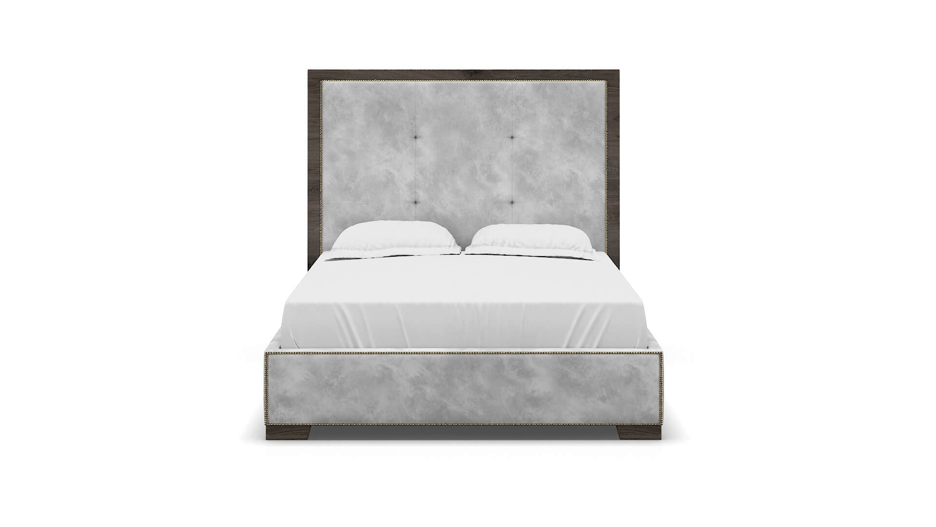 Talia Loft Snowfall Bed espresso legs 1