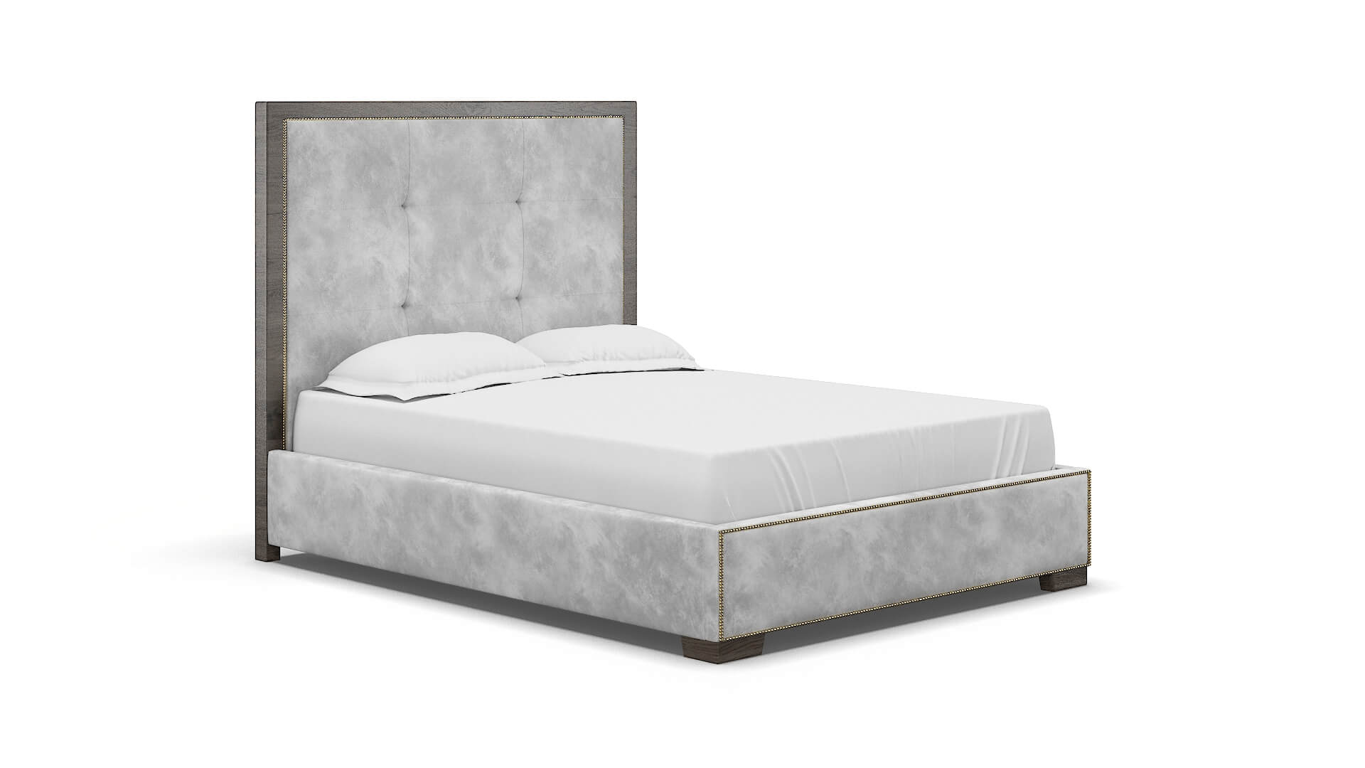 Talia Loft Snowfall Bed espresso legs 2