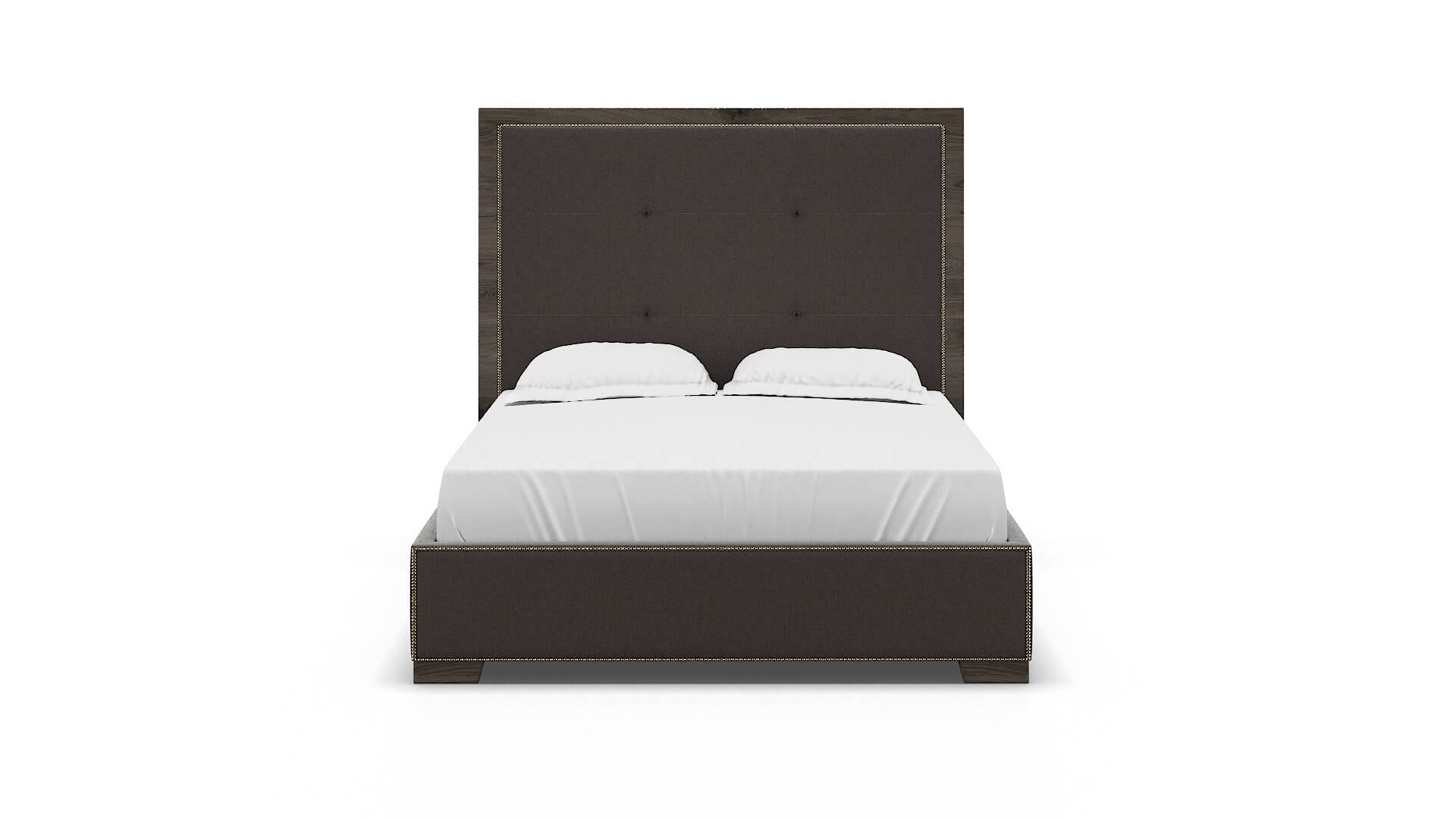Talia Naples Graphite Bed espresso legs 1