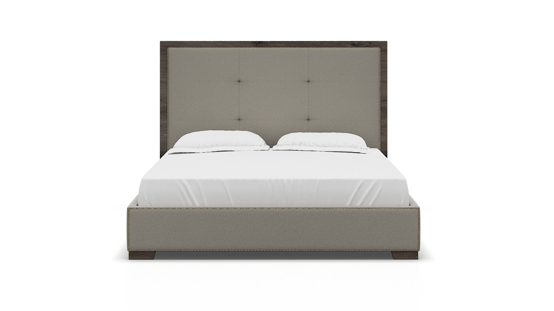 Talia Oscar Silver Bed King espresso legs 1