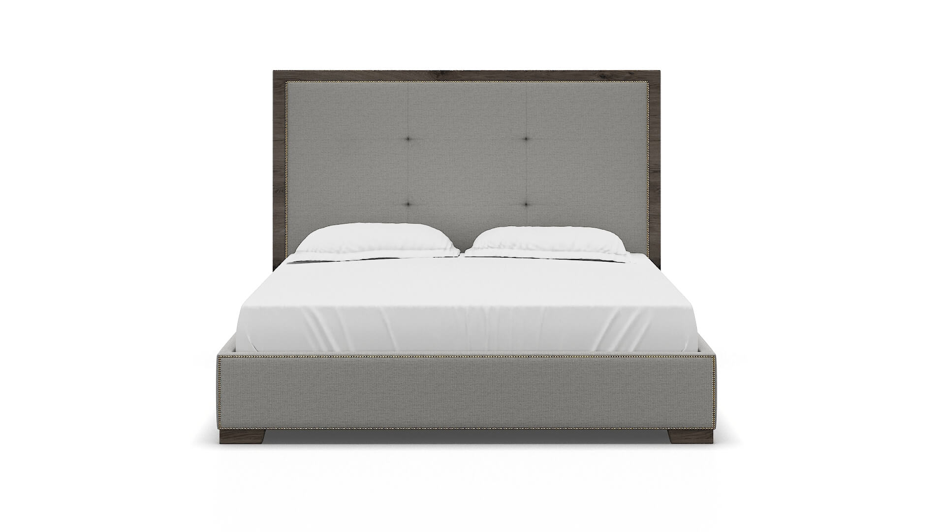 Talia Parker Silver Bed King espresso legs 1