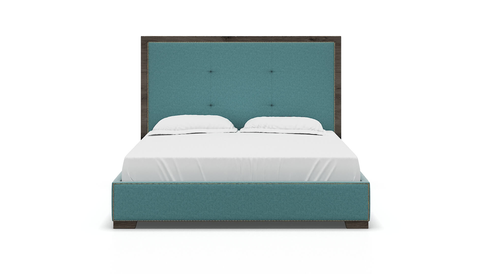 Talia Parker Turquoise Bed King espresso legs 1