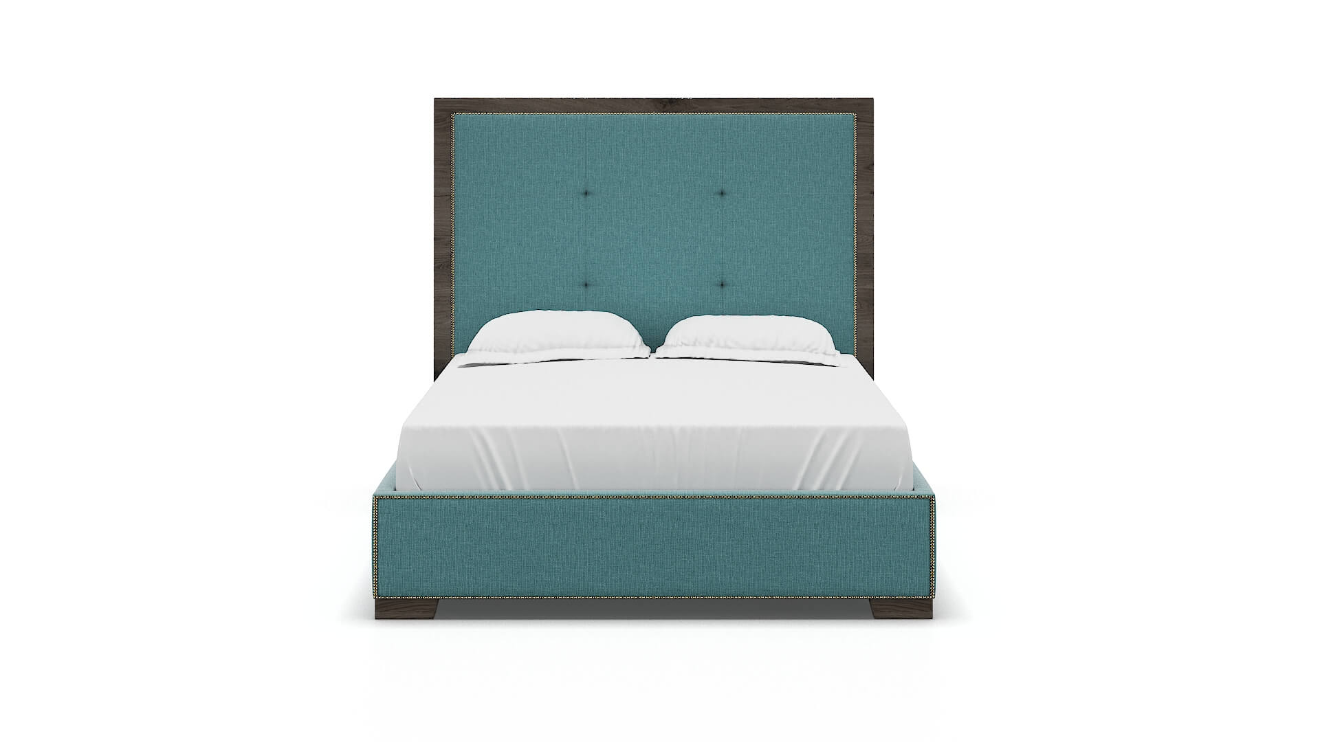 Talia Parker Turquoise Bed espresso legs 1