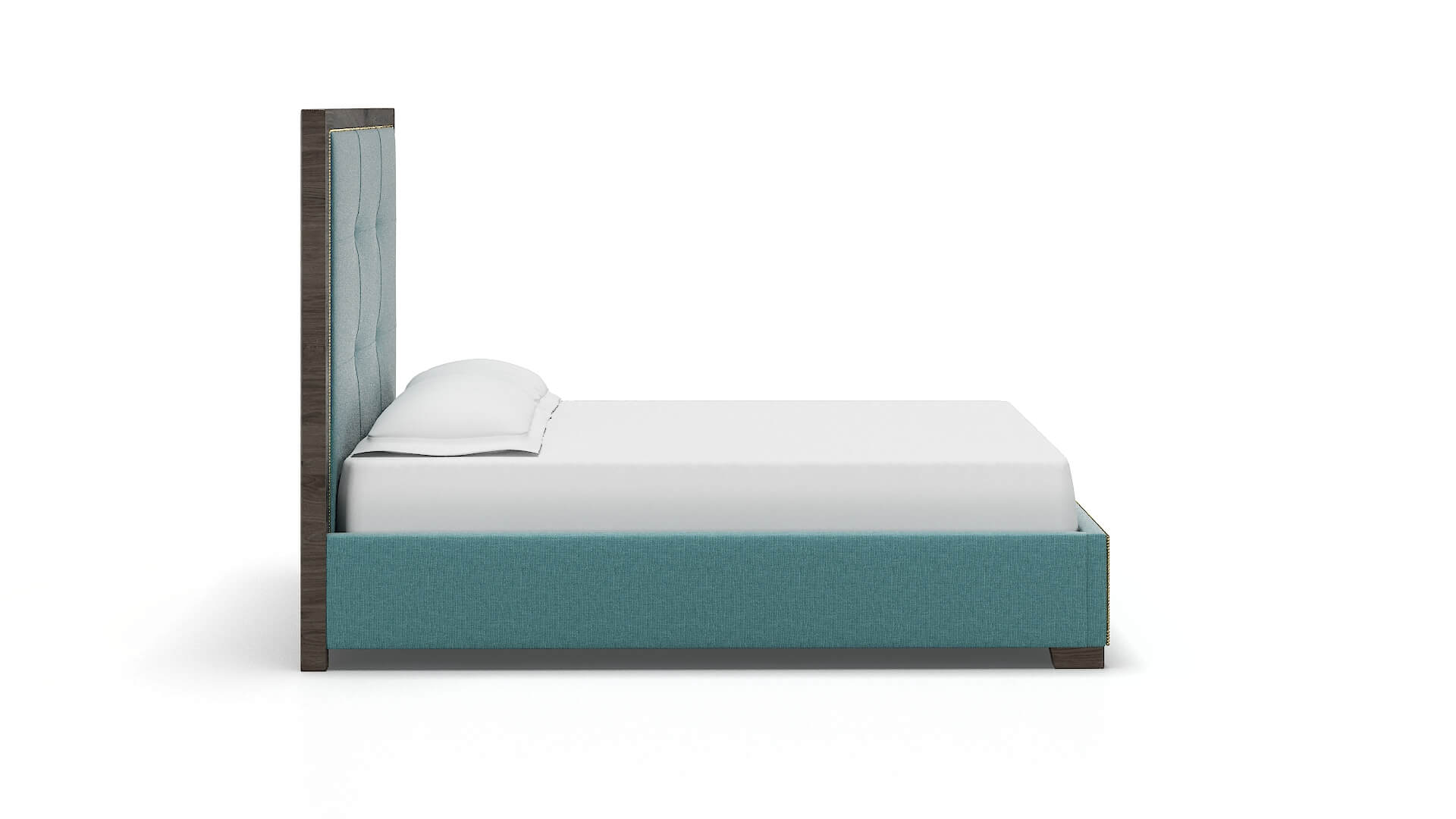 Talia Parker Turquoise Bed espresso legs 3