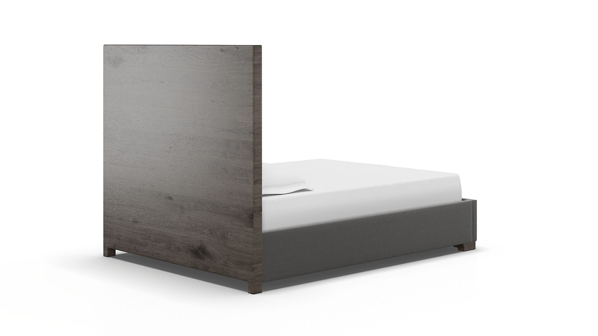 Talia Rocket Charcoal Bed espresso legs 4