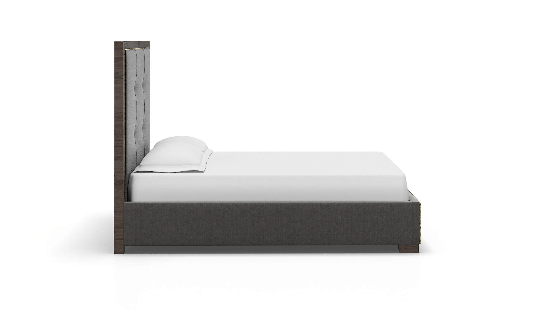 Talia Sasha Grey Bed espresso legs 3