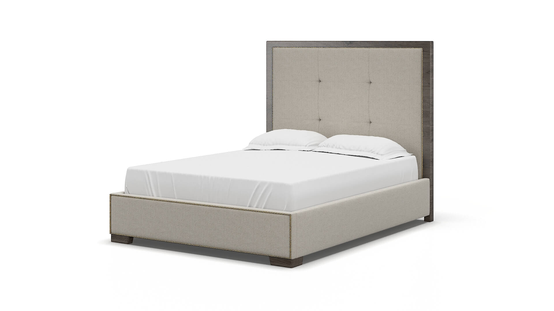 Talia Sasha Linen Bed espresso legs 5
