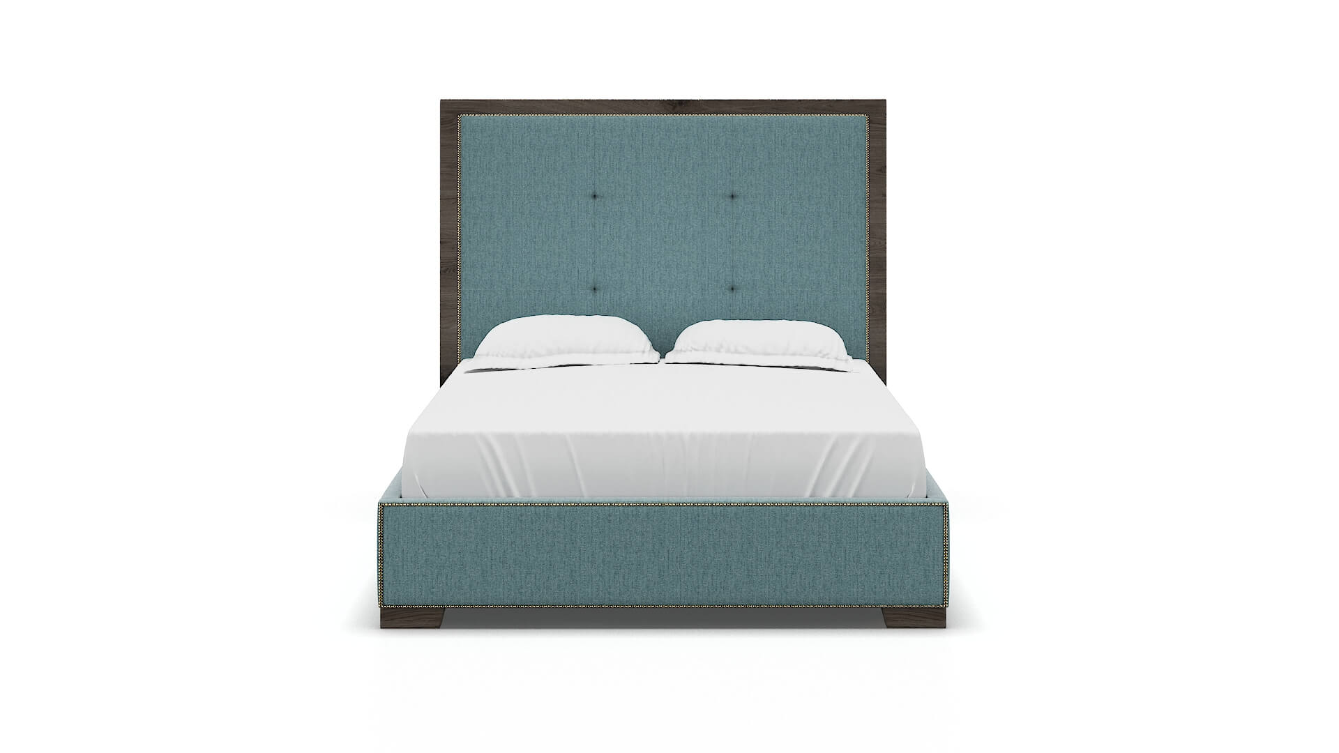 Talia Sasha Teal Bed espresso legs 1