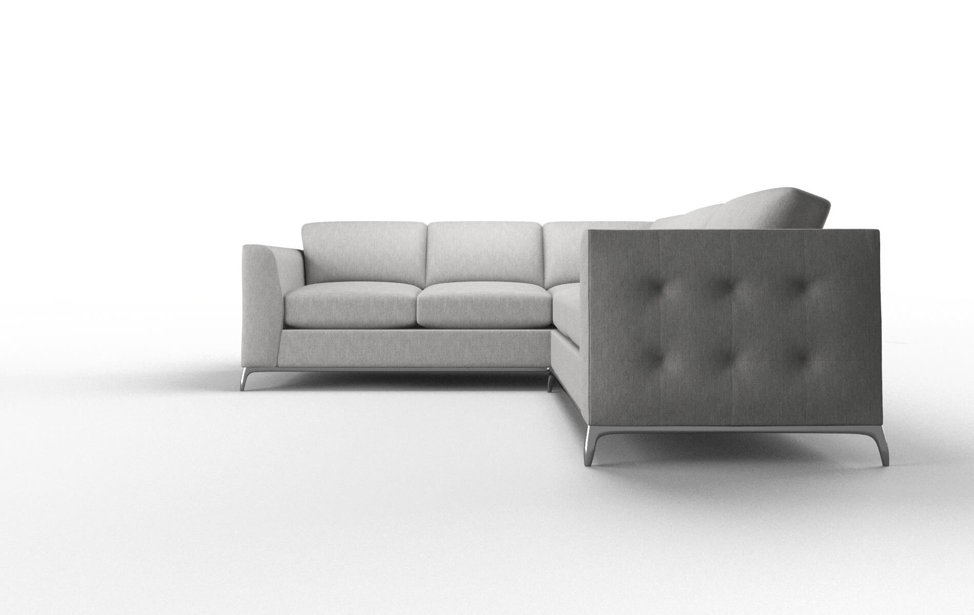 Toronto Bungalow Graphite Sectional metal legs 5