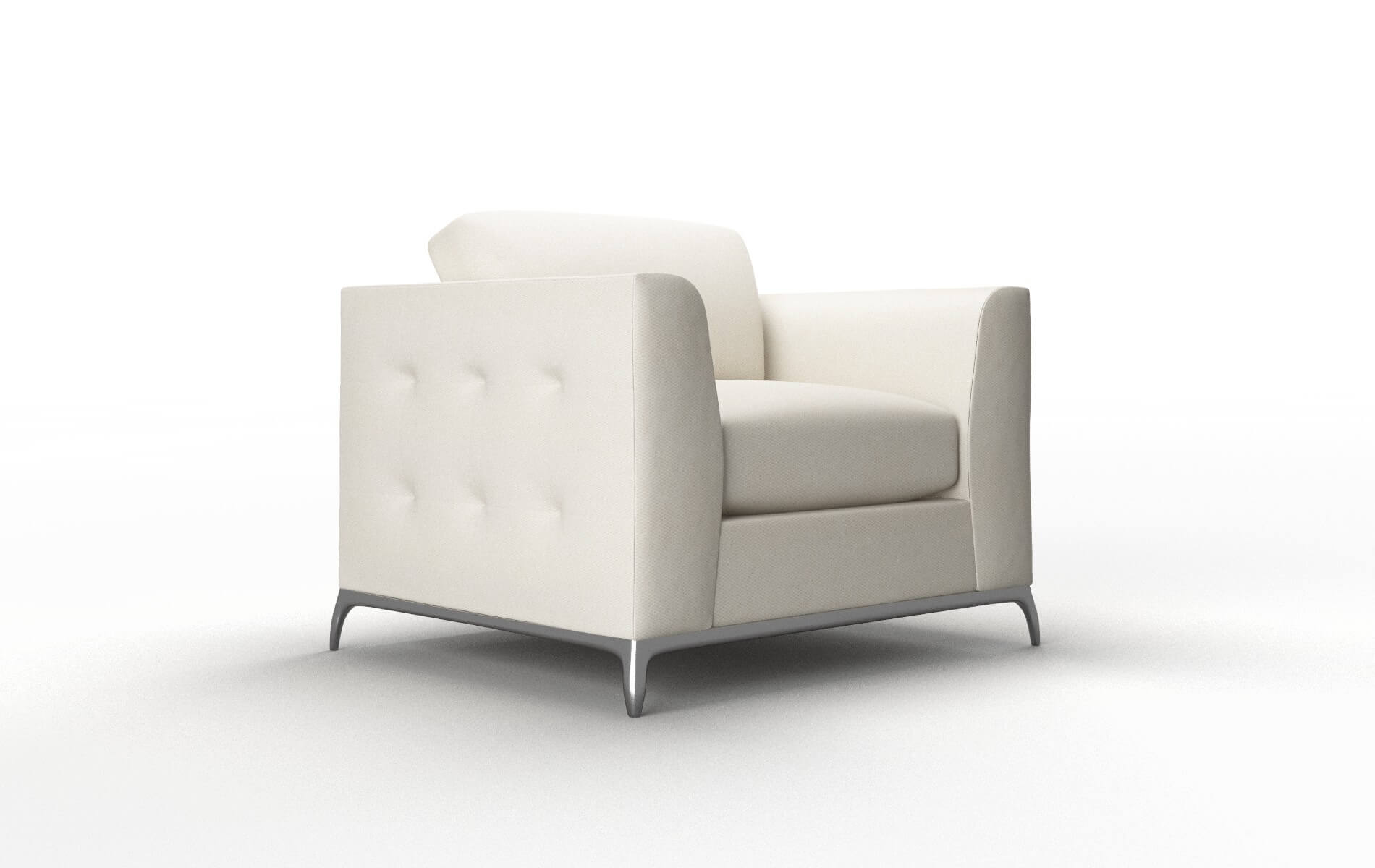 Toronto Bungalow Ivory Chair metal legs 2