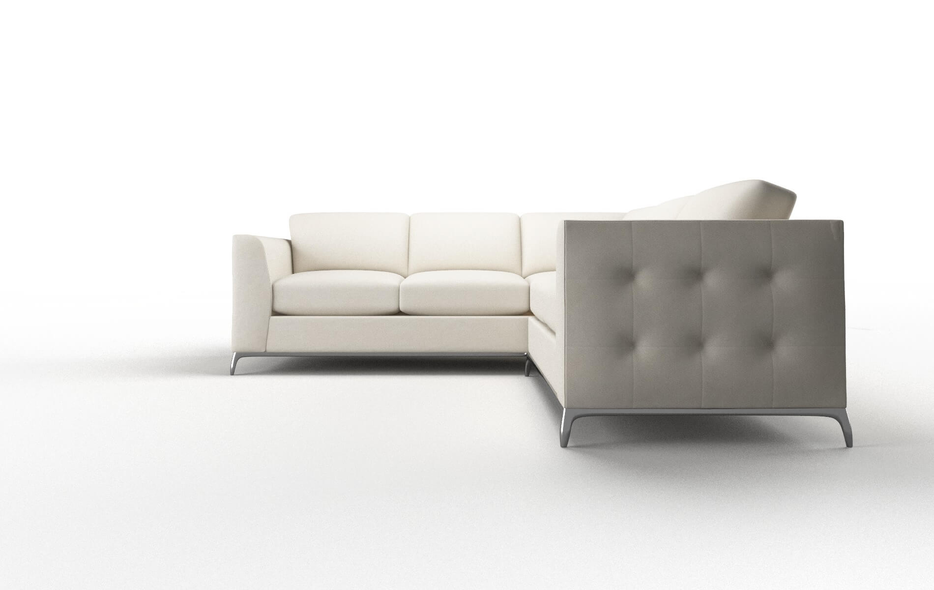 Toronto Bungalow Ivory Sectional metal legs 5