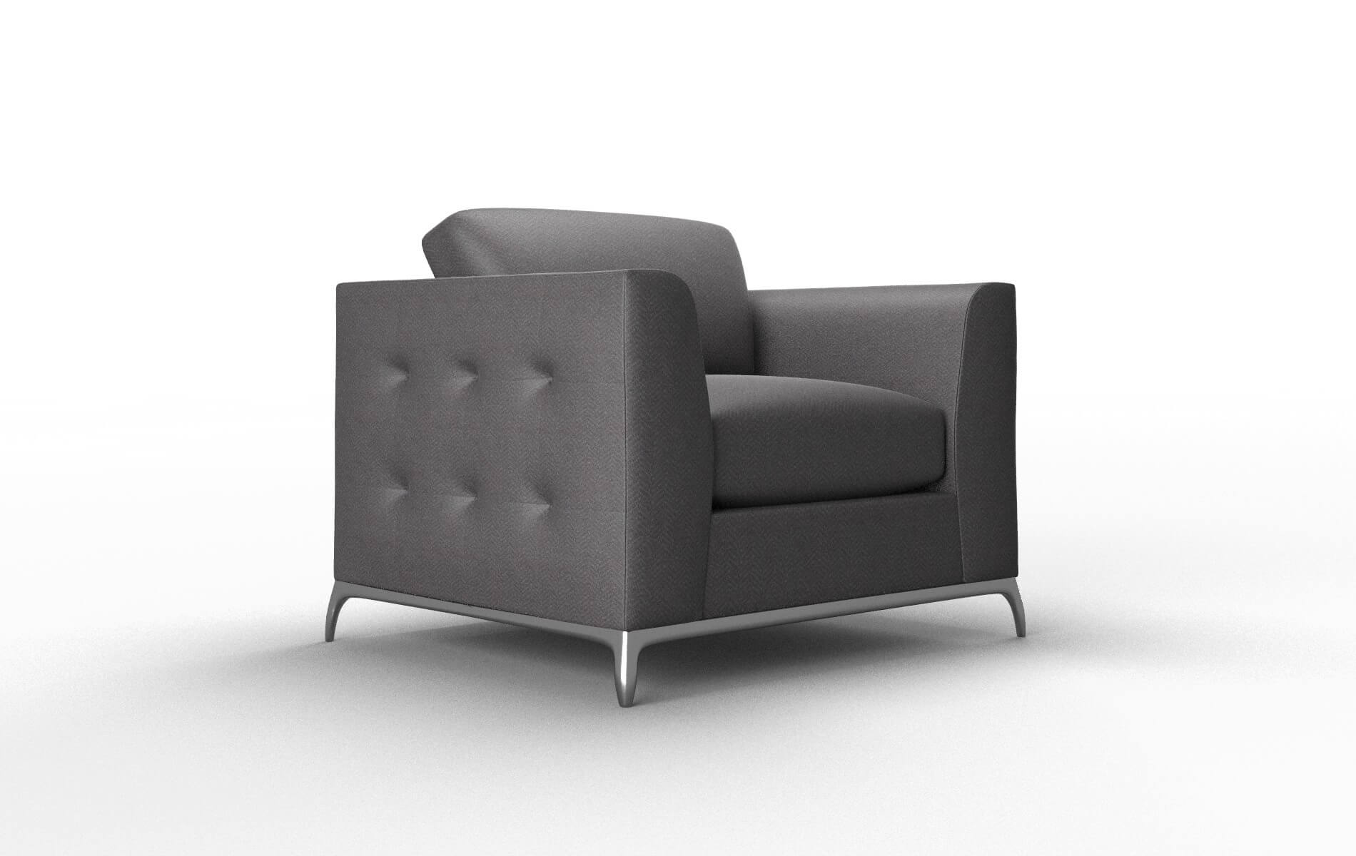 Toronto Catalina Charcoal Chair metal legs 2
