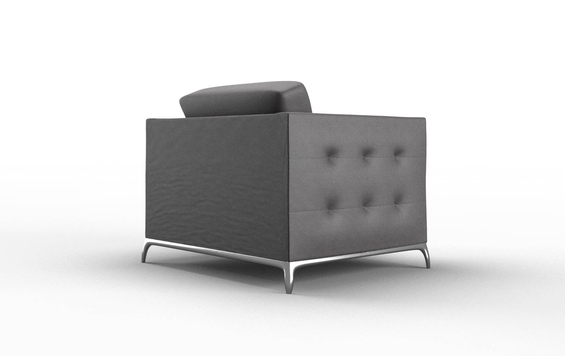 Toronto Catalina Charcoal Chair metal legs 5