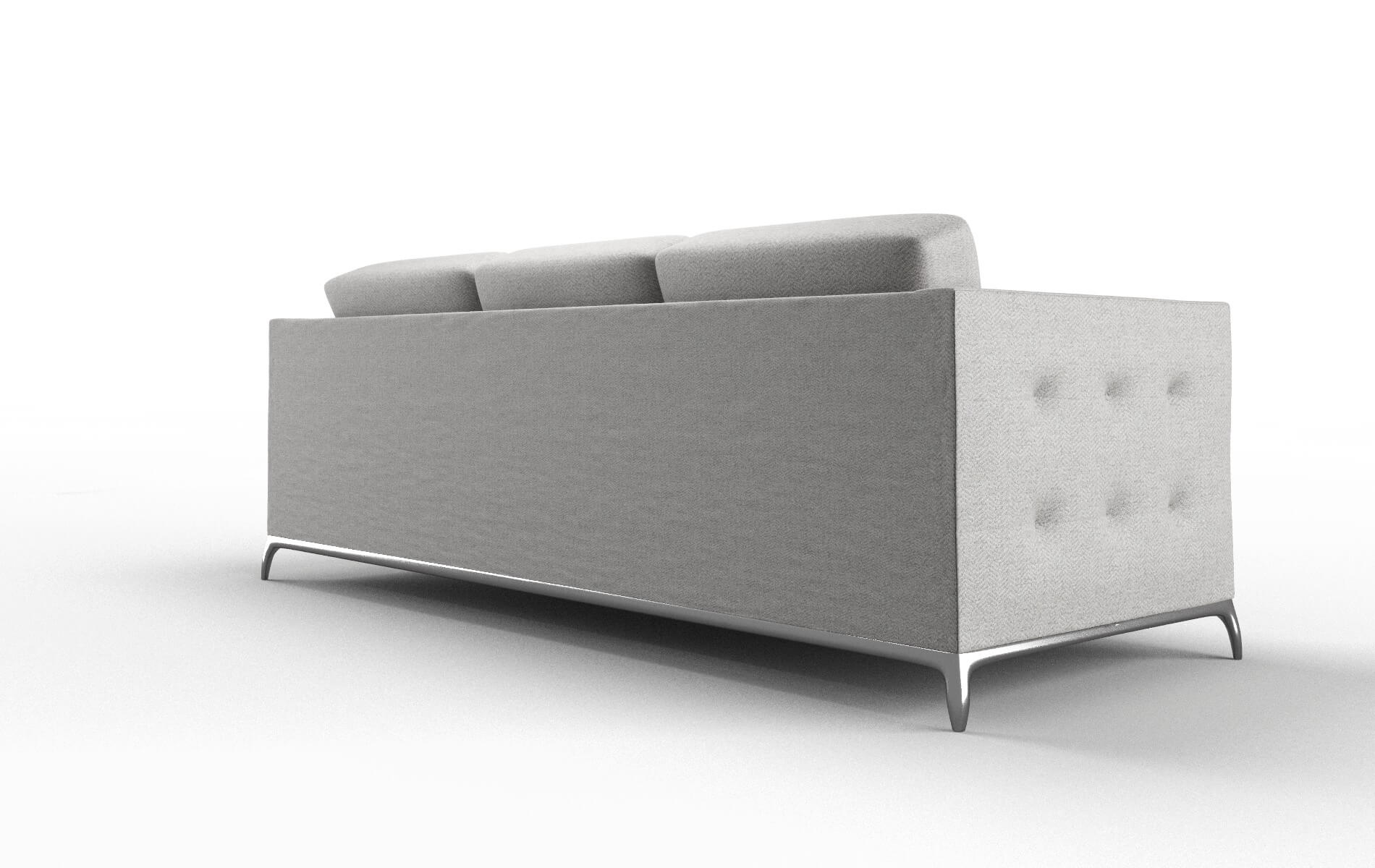 Toronto Catalina Silver Sofa metal legs 5